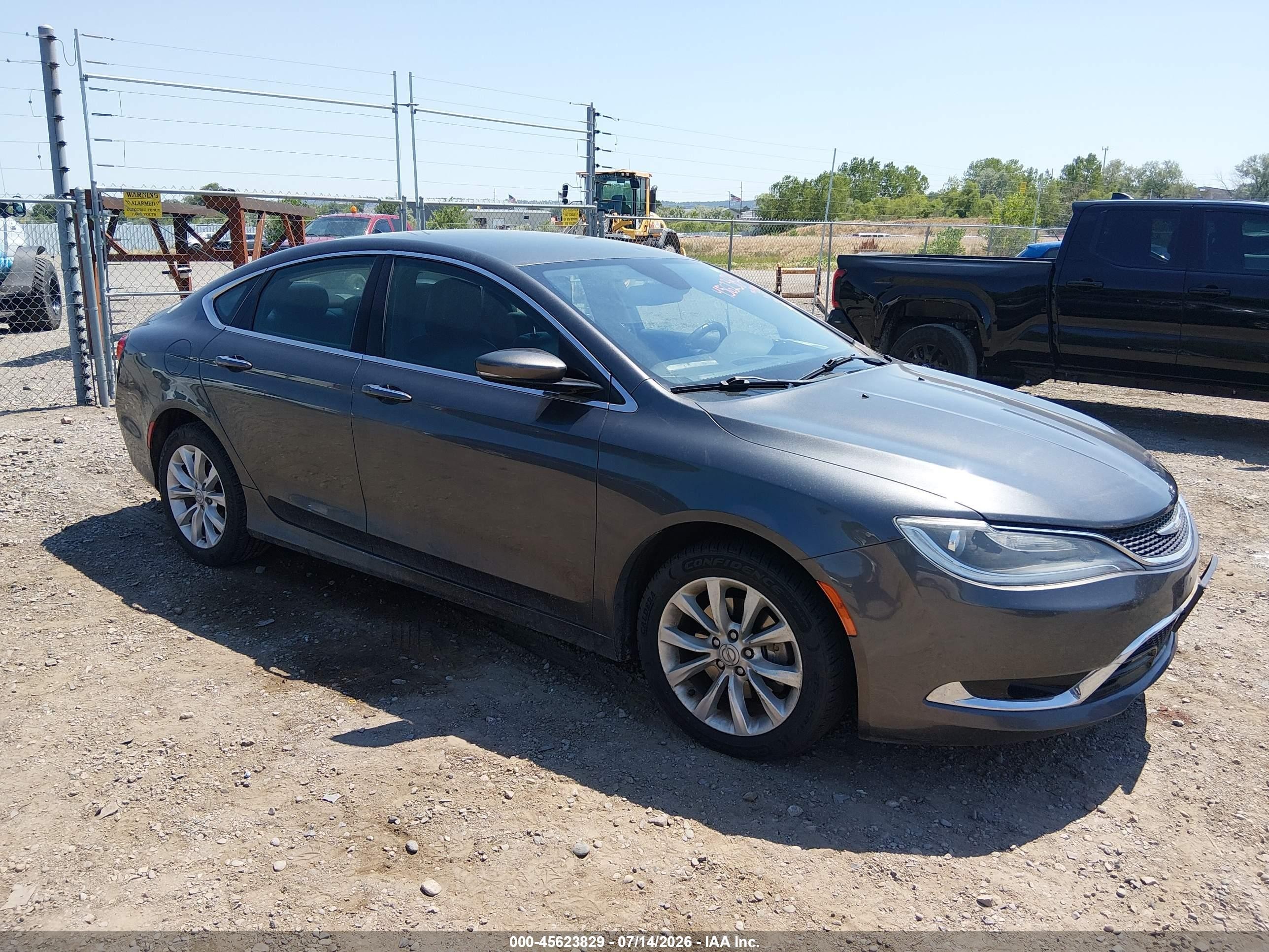 2015 Chrysler 200 C Серый vin: 1C3CCCCB3FN501130
