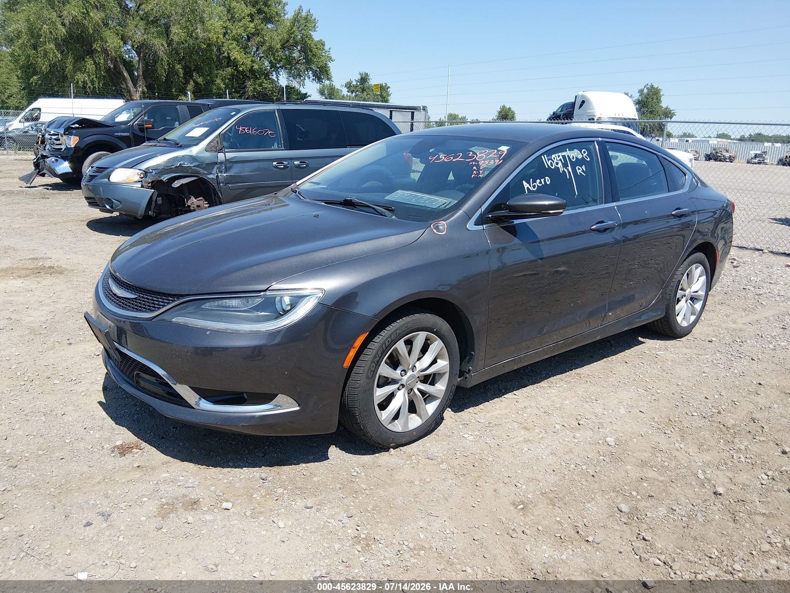 2015 Chrysler 200 C Серый vin: 1C3CCCCB3FN501130
