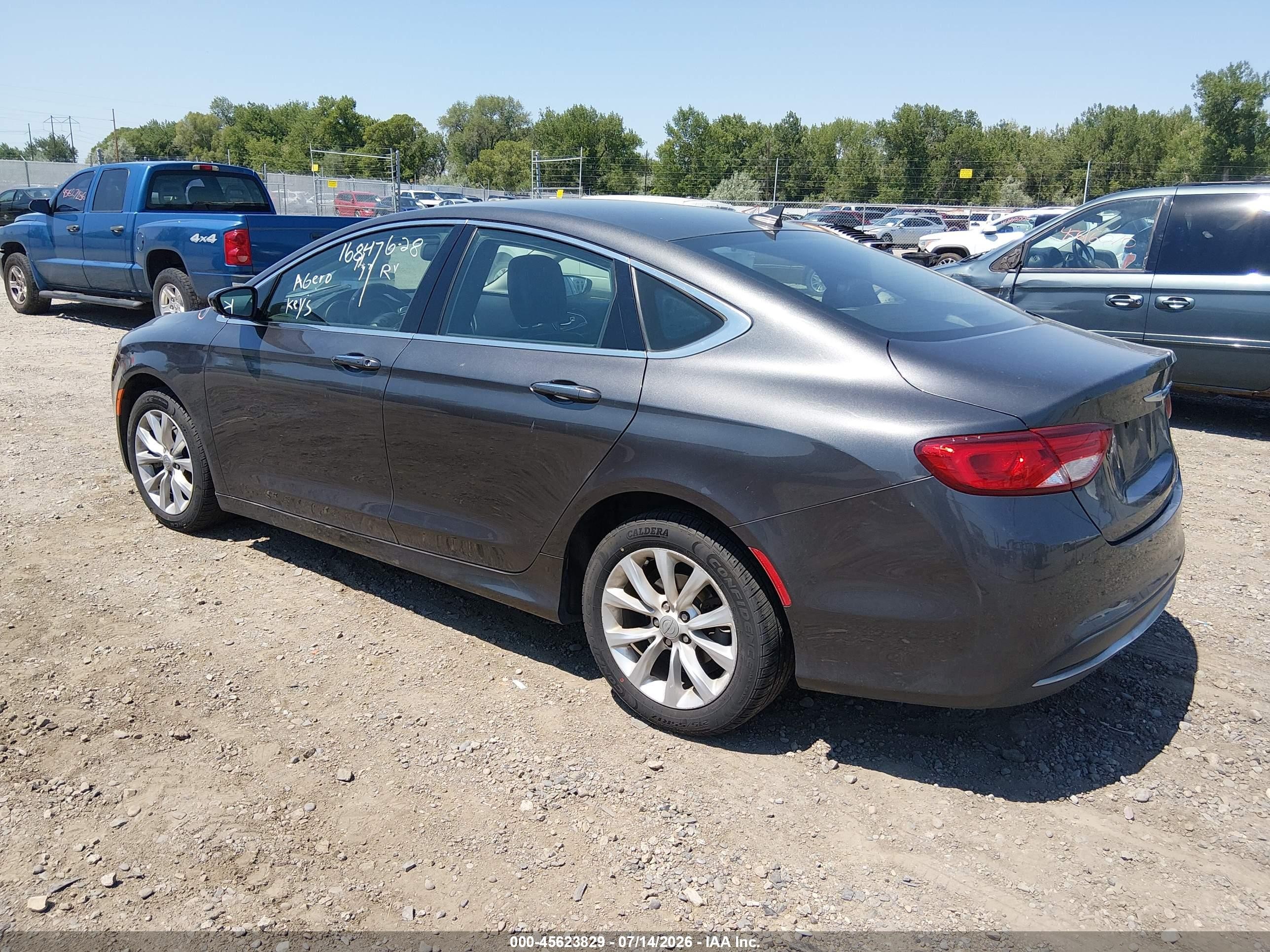 2015 Chrysler 200 C Серый vin: 1C3CCCCB3FN501130
