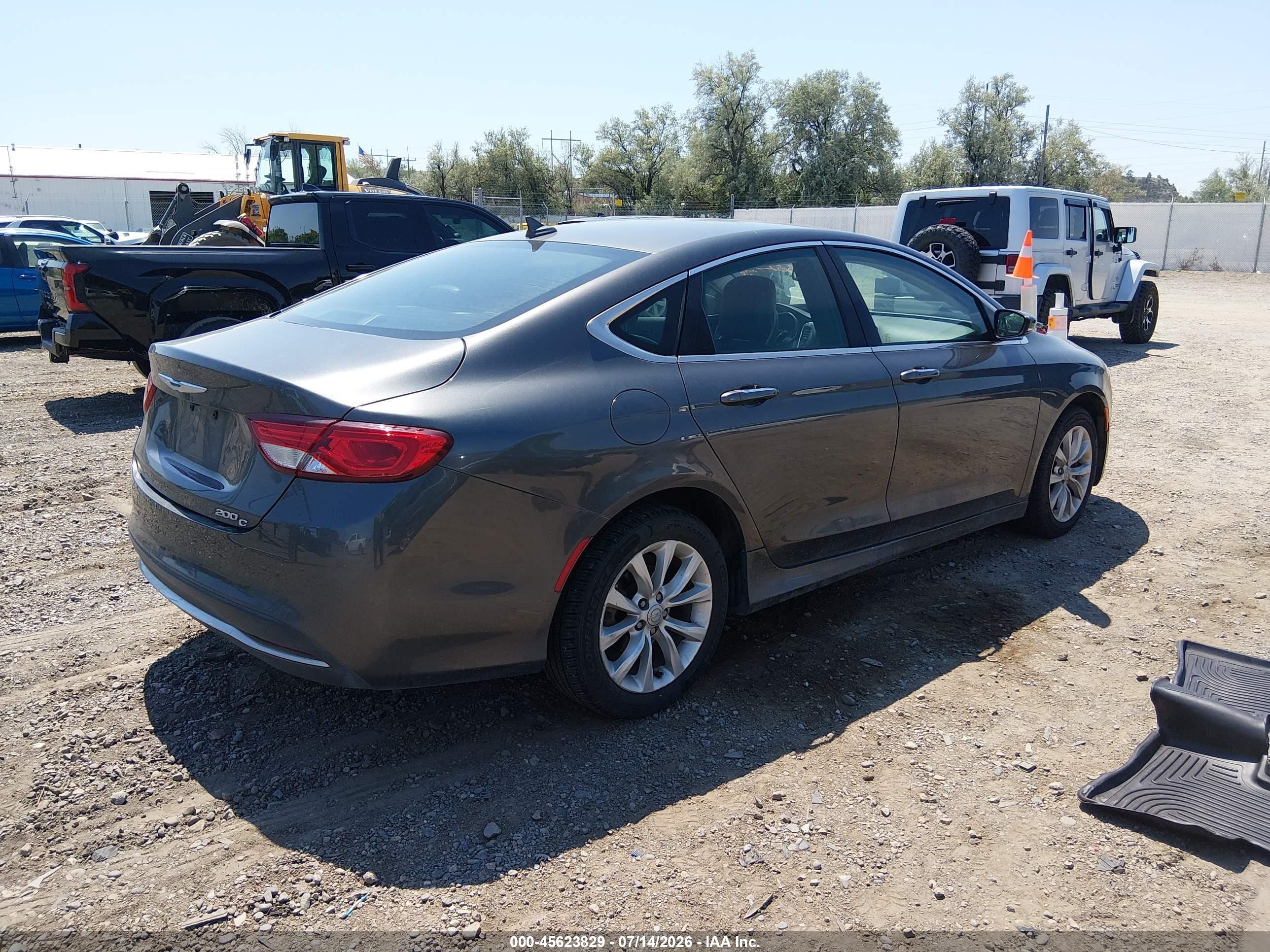 2015 Chrysler 200 C Серый vin: 1C3CCCCB3FN501130