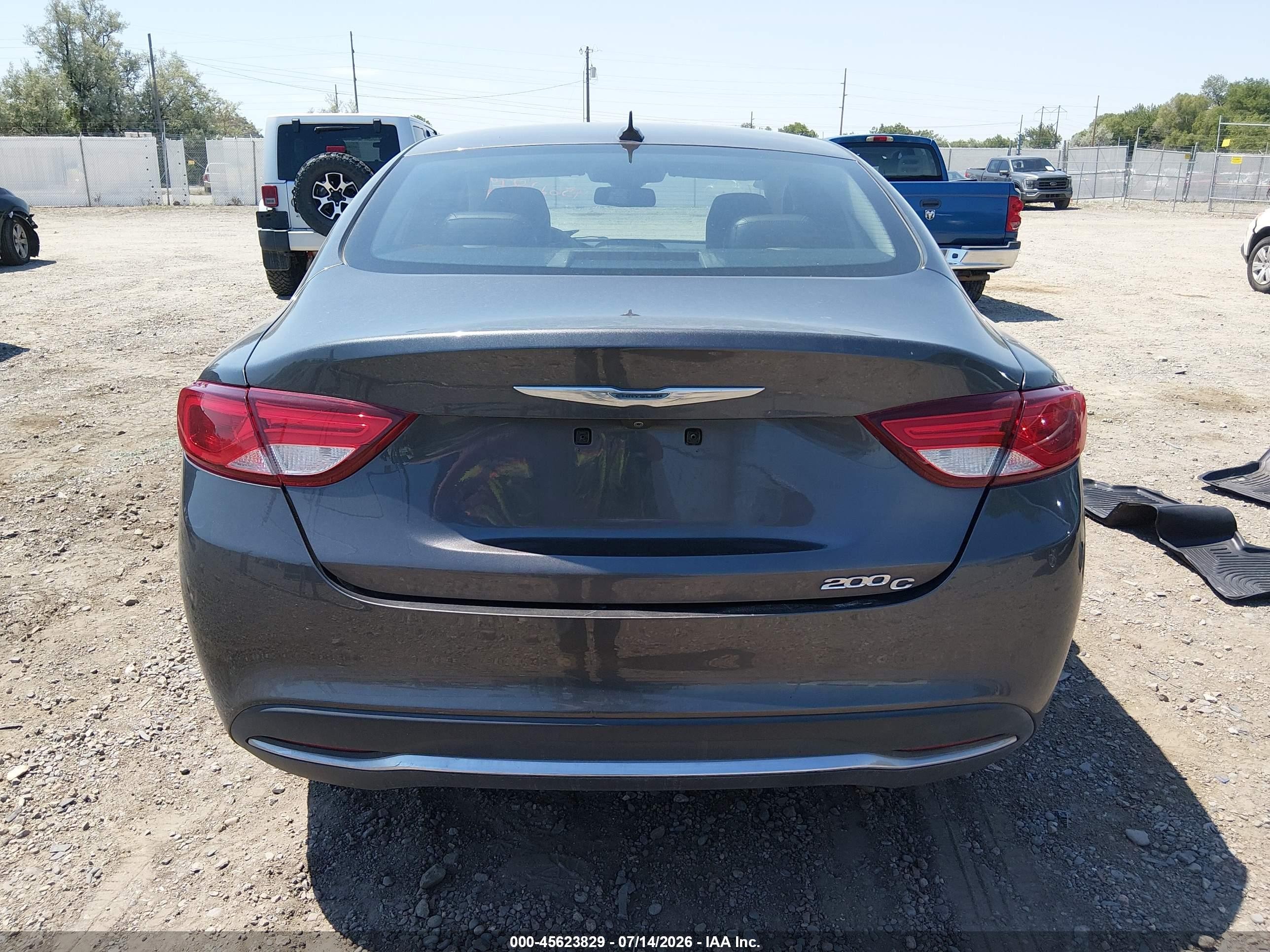 2015 Chrysler 200 C Серый vin: 1C3CCCCB3FN501130