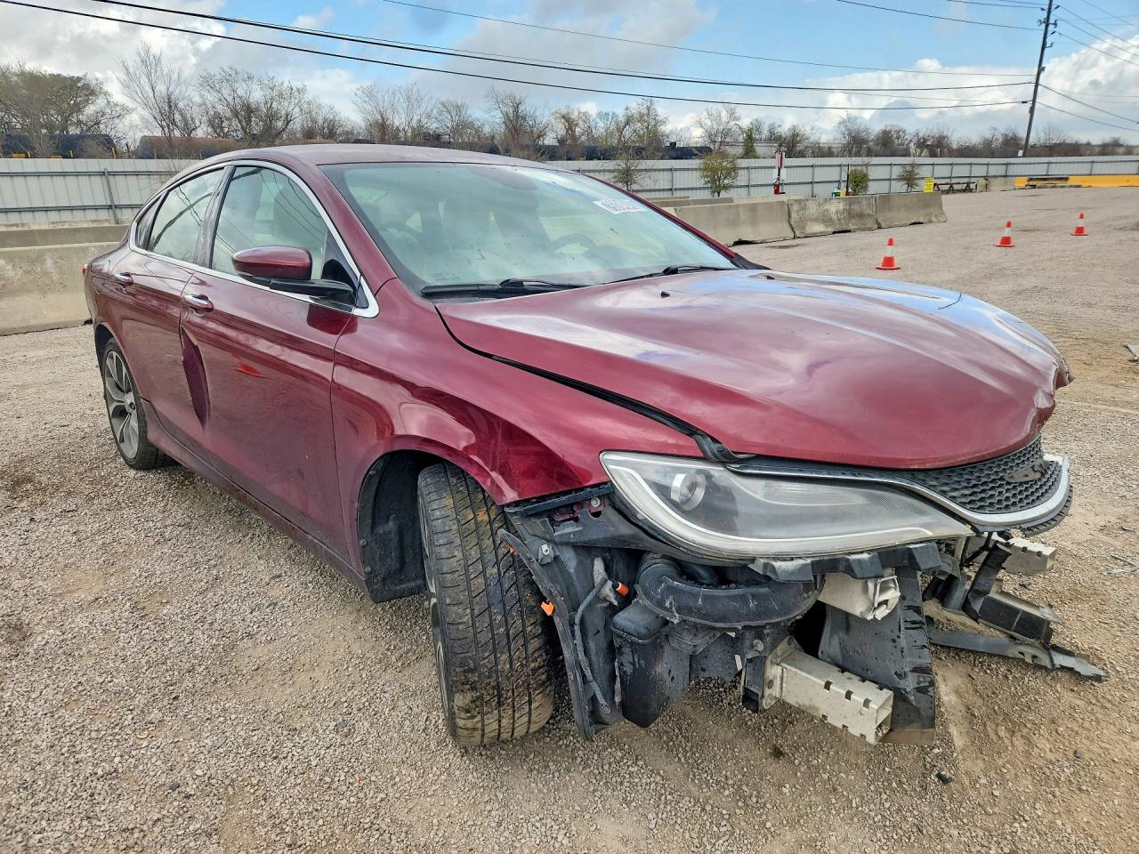 2015 Chrysler 200 C Maroon vin: 1C3CCCCB3FN527713
