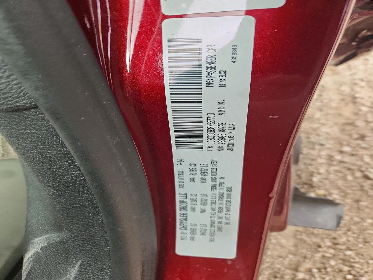 2015 Chrysler 200 C Maroon vin: 1C3CCCCB3FN527713