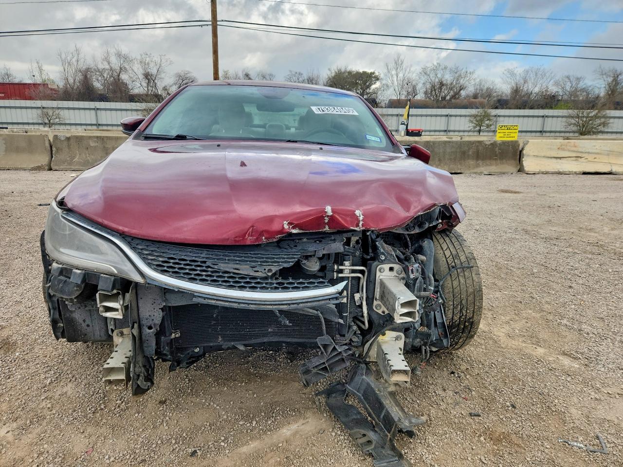 2015 Chrysler 200 C Maroon vin: 1C3CCCCB3FN527713