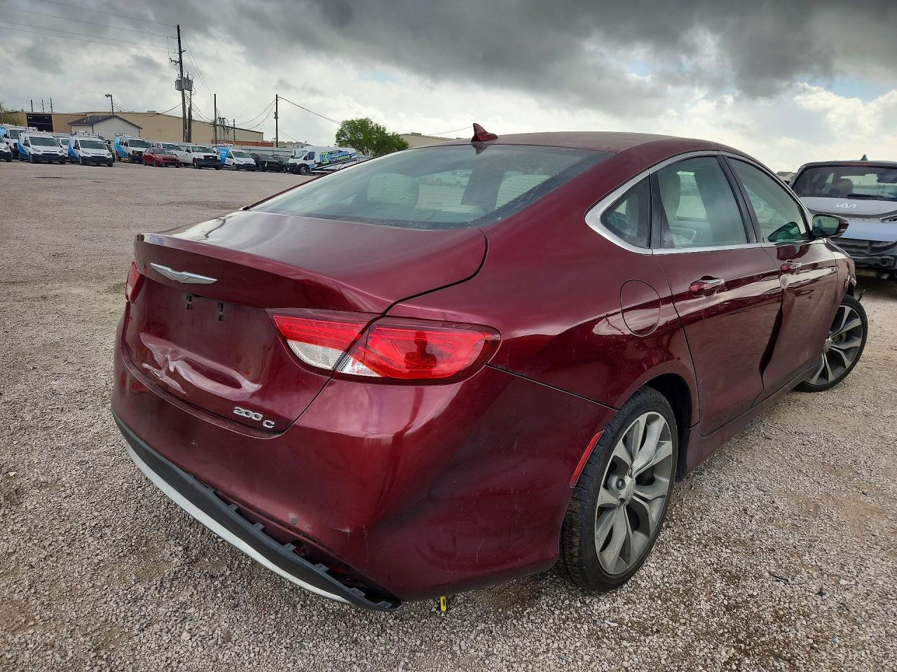 2015 Chrysler 200 C Maroon vin: 1C3CCCCB3FN527713
