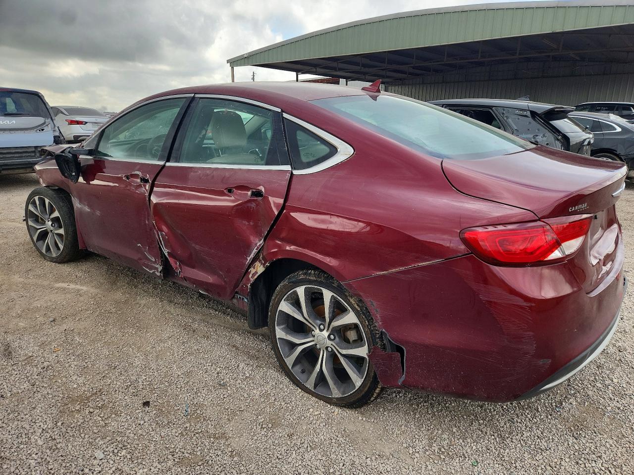 2015 Chrysler 200 C Maroon vin: 1C3CCCCB3FN527713