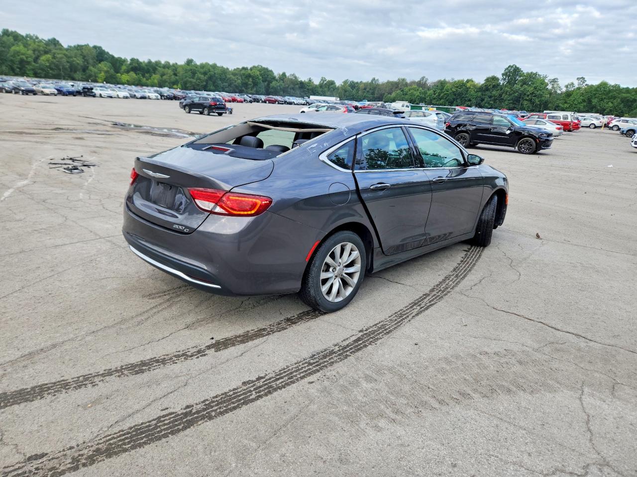 2015 Chrysler 200 C Gray vin: 1C3CCCCB3FN532037
