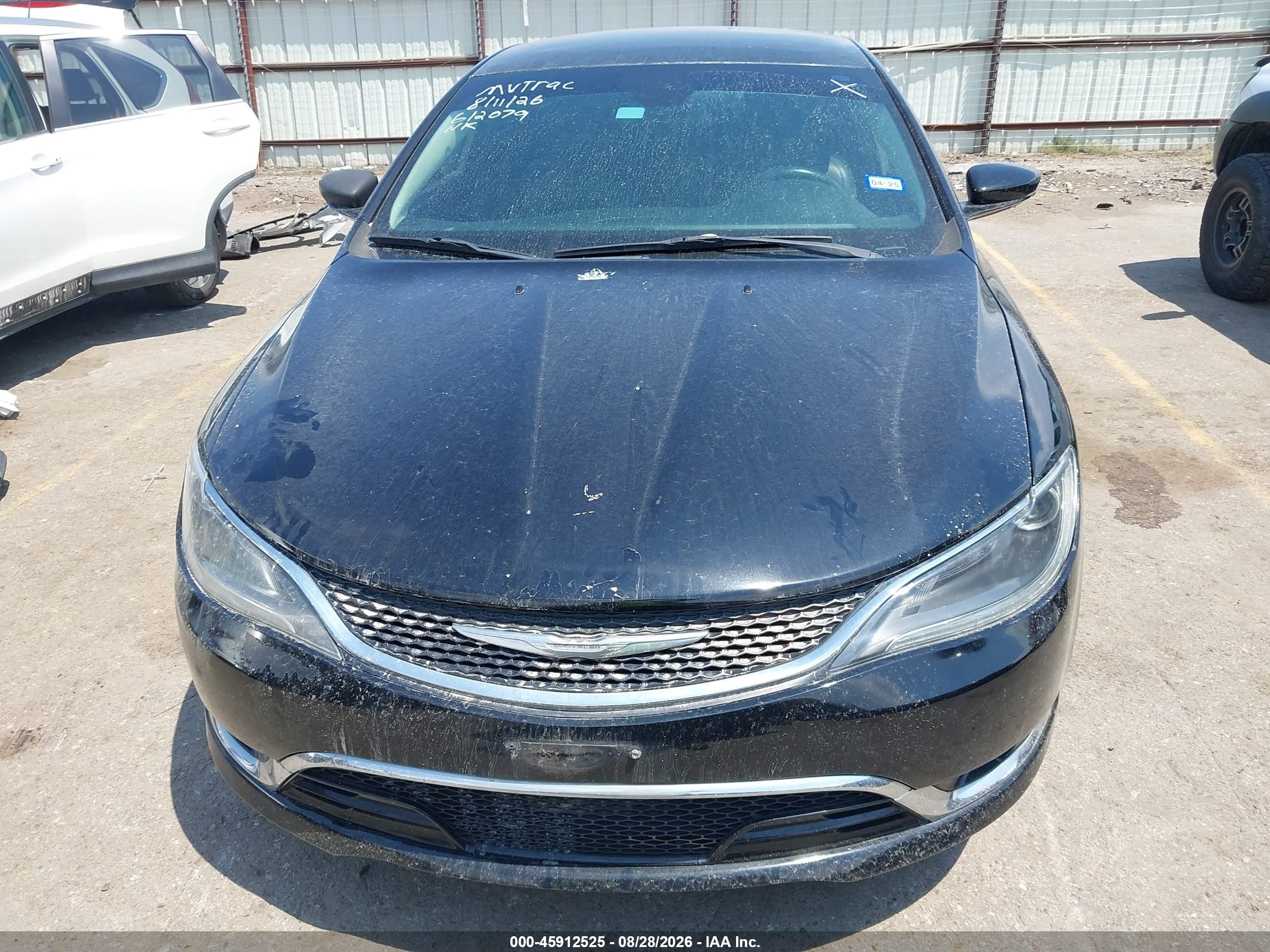2015 Chrysler 200 C Black vin: 1C3CCCCB3FN612079