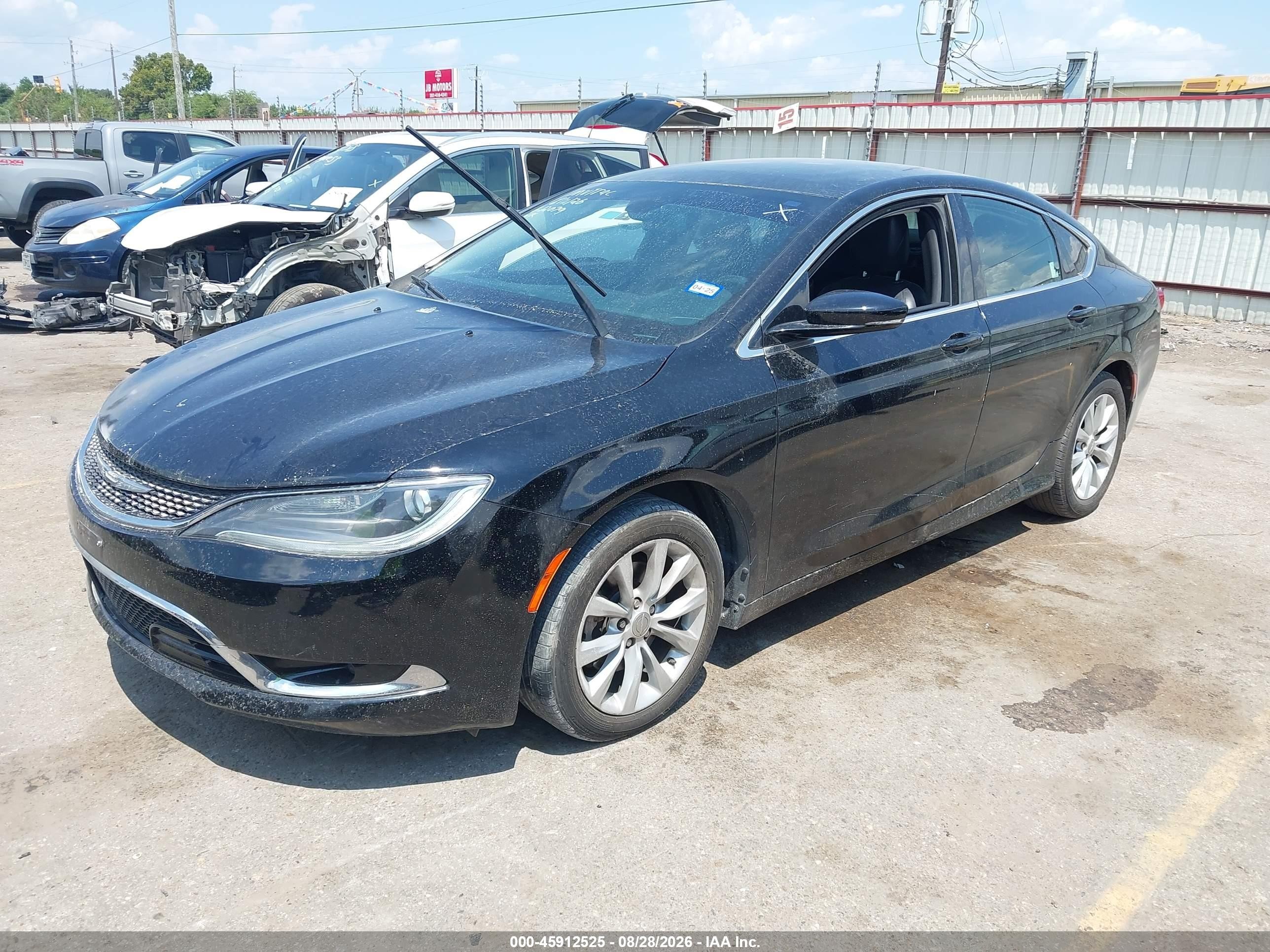 2015 Chrysler 200 C Black vin: 1C3CCCCB3FN612079