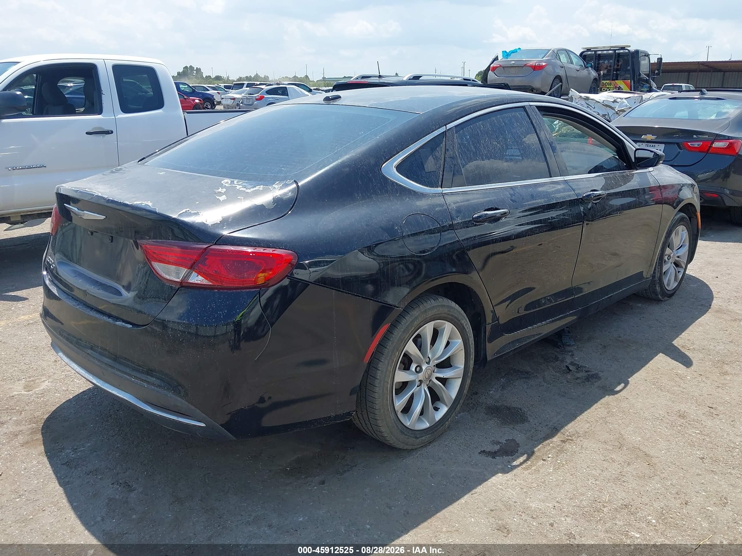 2015 Chrysler 200 C Black vin: 1C3CCCCB3FN612079
