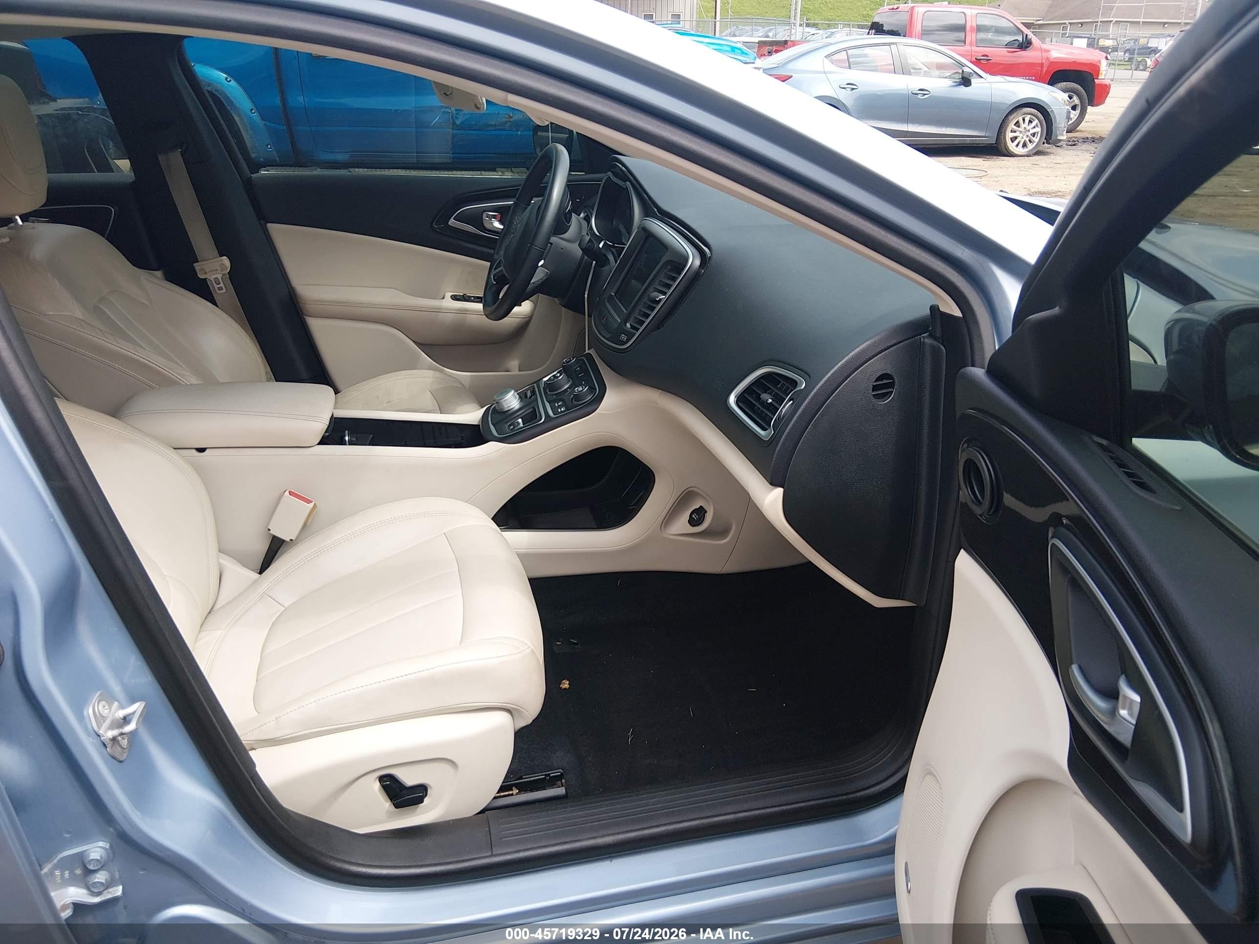 2015 Chrysler 200 C Light Blue vin: 1C3CCCCB3FN620263