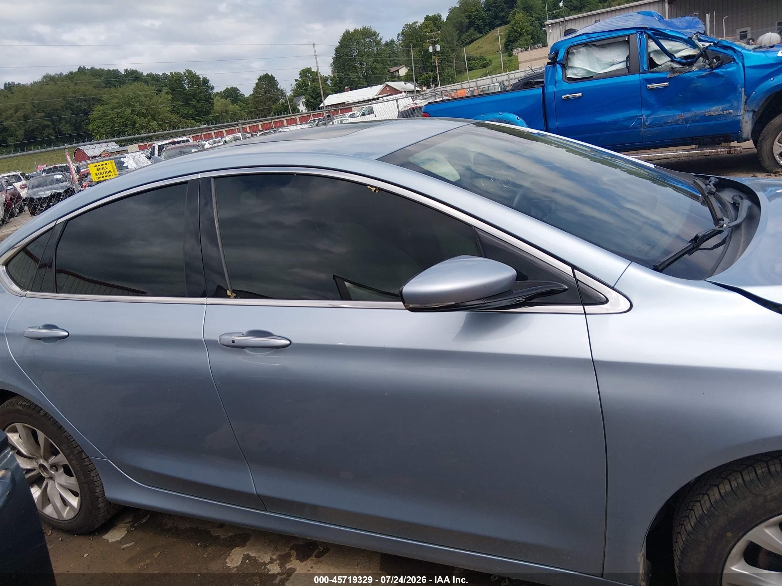 2015 Chrysler 200 C Light Blue vin: 1C3CCCCB3FN620263