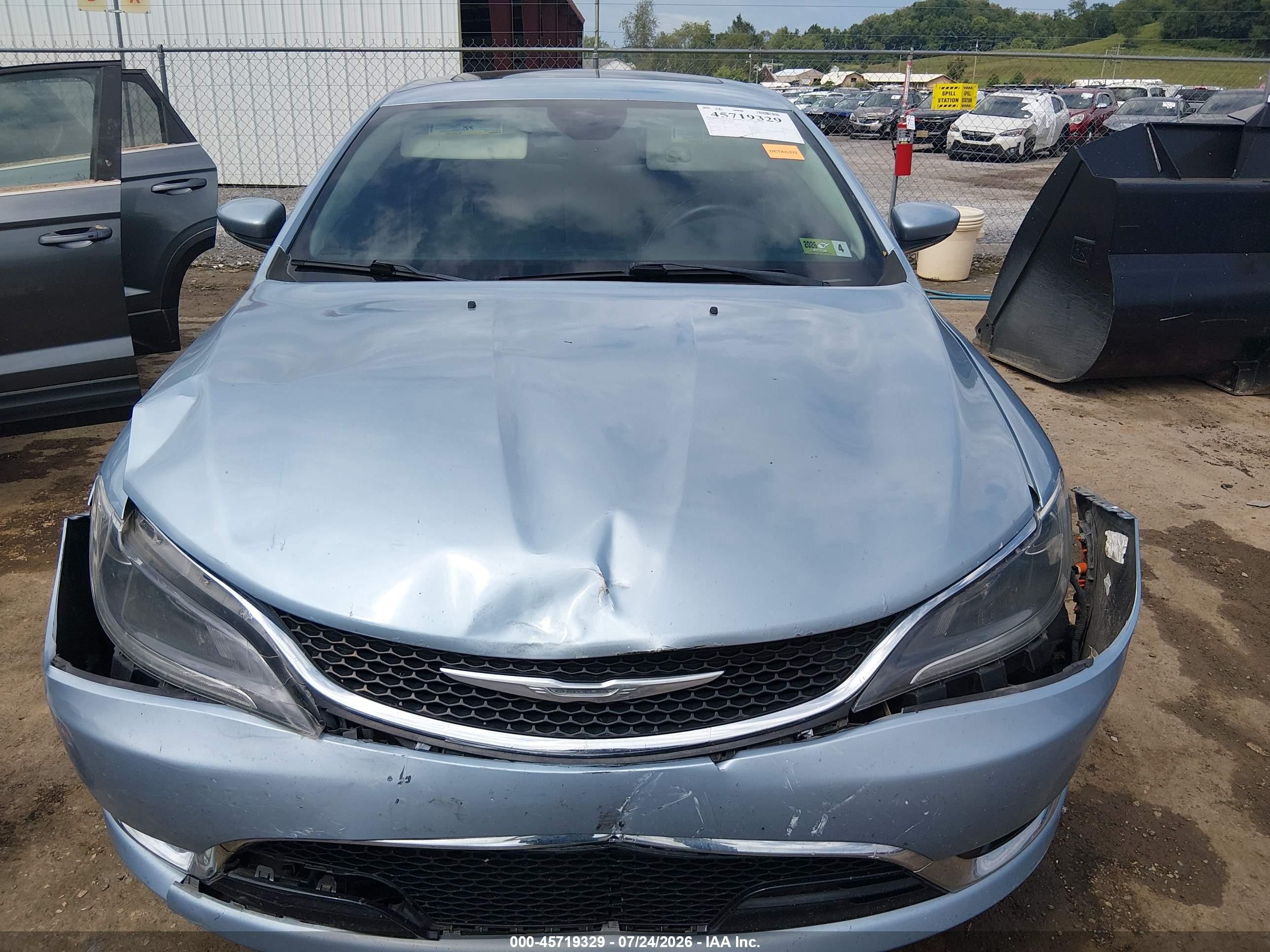 2015 Chrysler 200 C Light Blue vin: 1C3CCCCB3FN620263