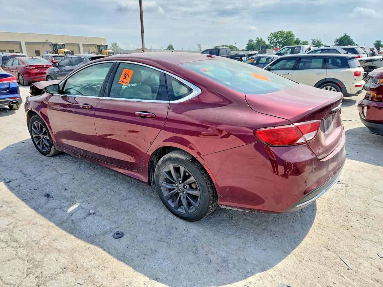 2015 Chrysler 200 C Red vin: 1C3CCCCB4FN544343
