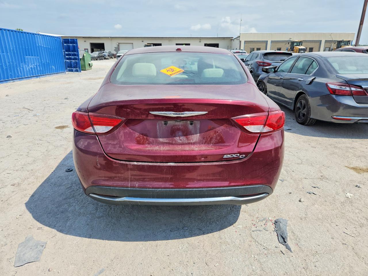 2015 Chrysler 200 C Red vin: 1C3CCCCB4FN544343