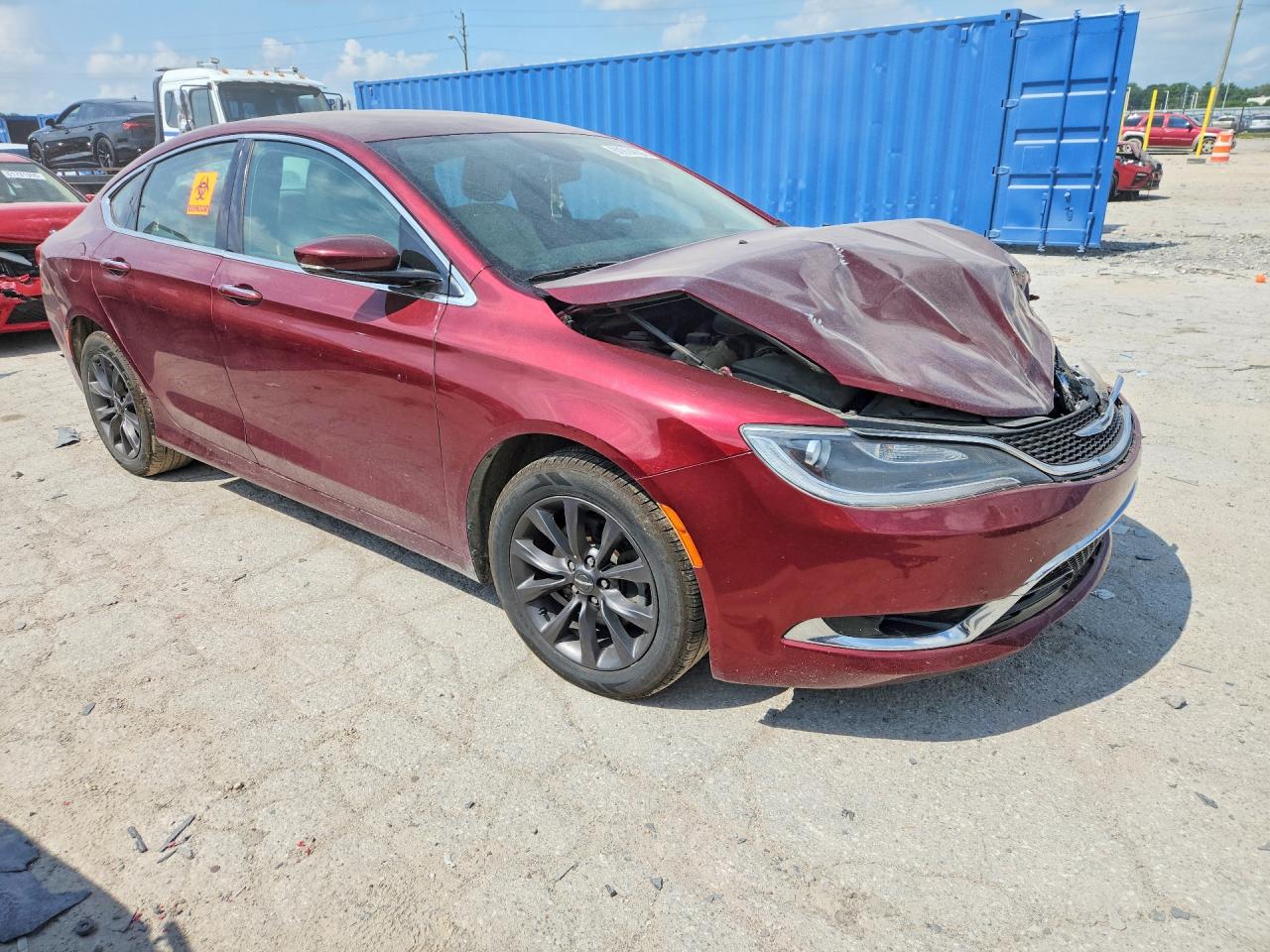 2015 Chrysler 200 C Red vin: 1C3CCCCB4FN544343