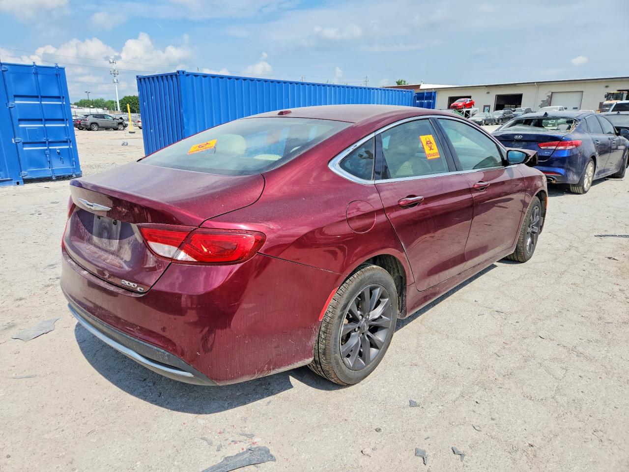 2015 Chrysler 200 C Red vin: 1C3CCCCB4FN544343