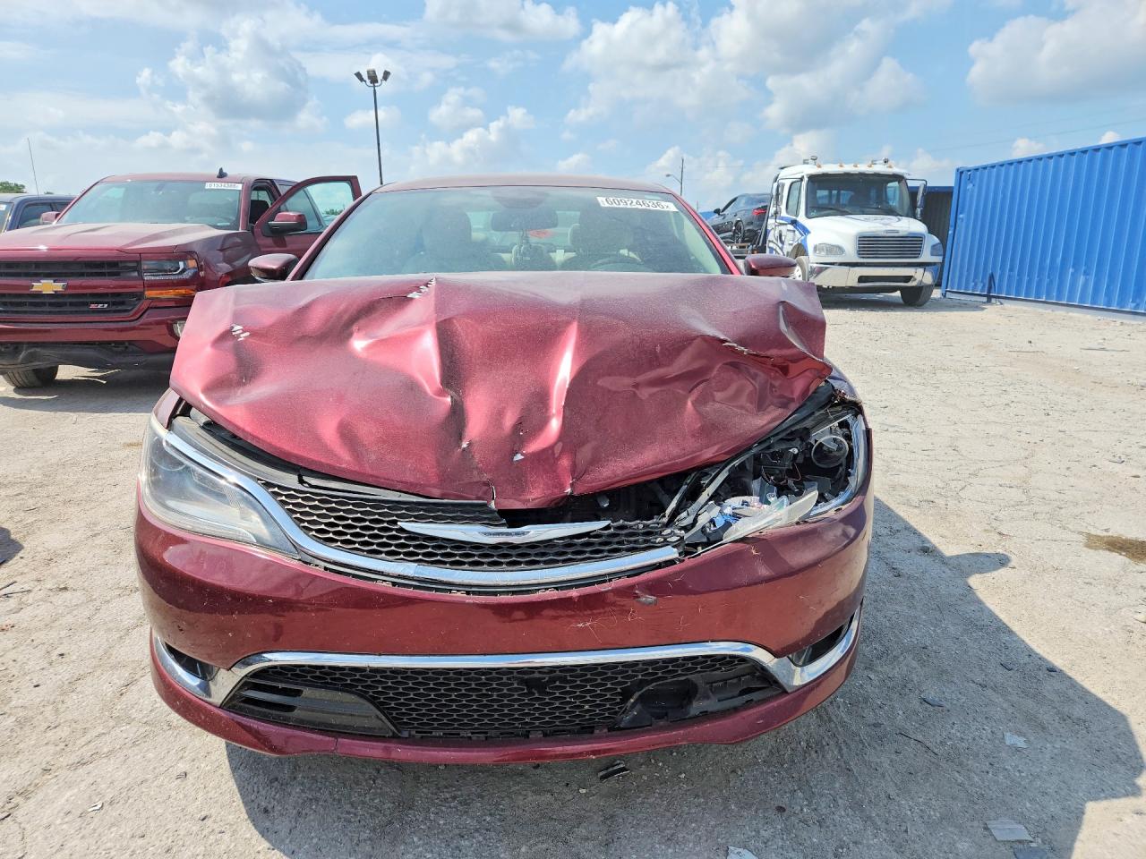 2015 Chrysler 200 C Red vin: 1C3CCCCB4FN544343