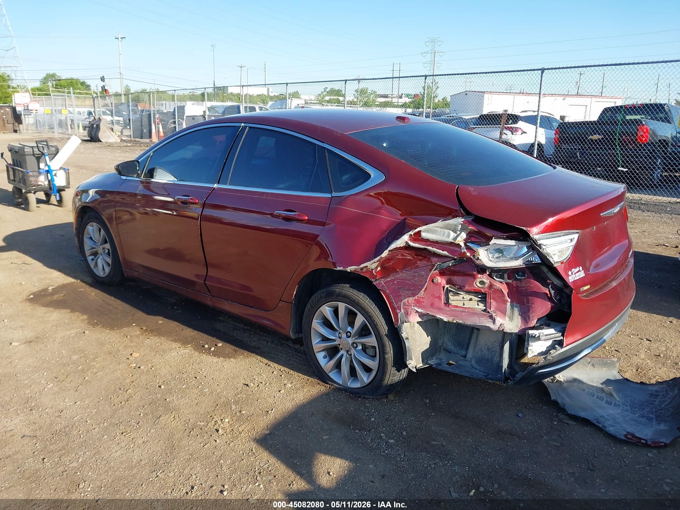 2015 Chrysler 200 C Maroon vin: 1C3CCCCB4FN577276