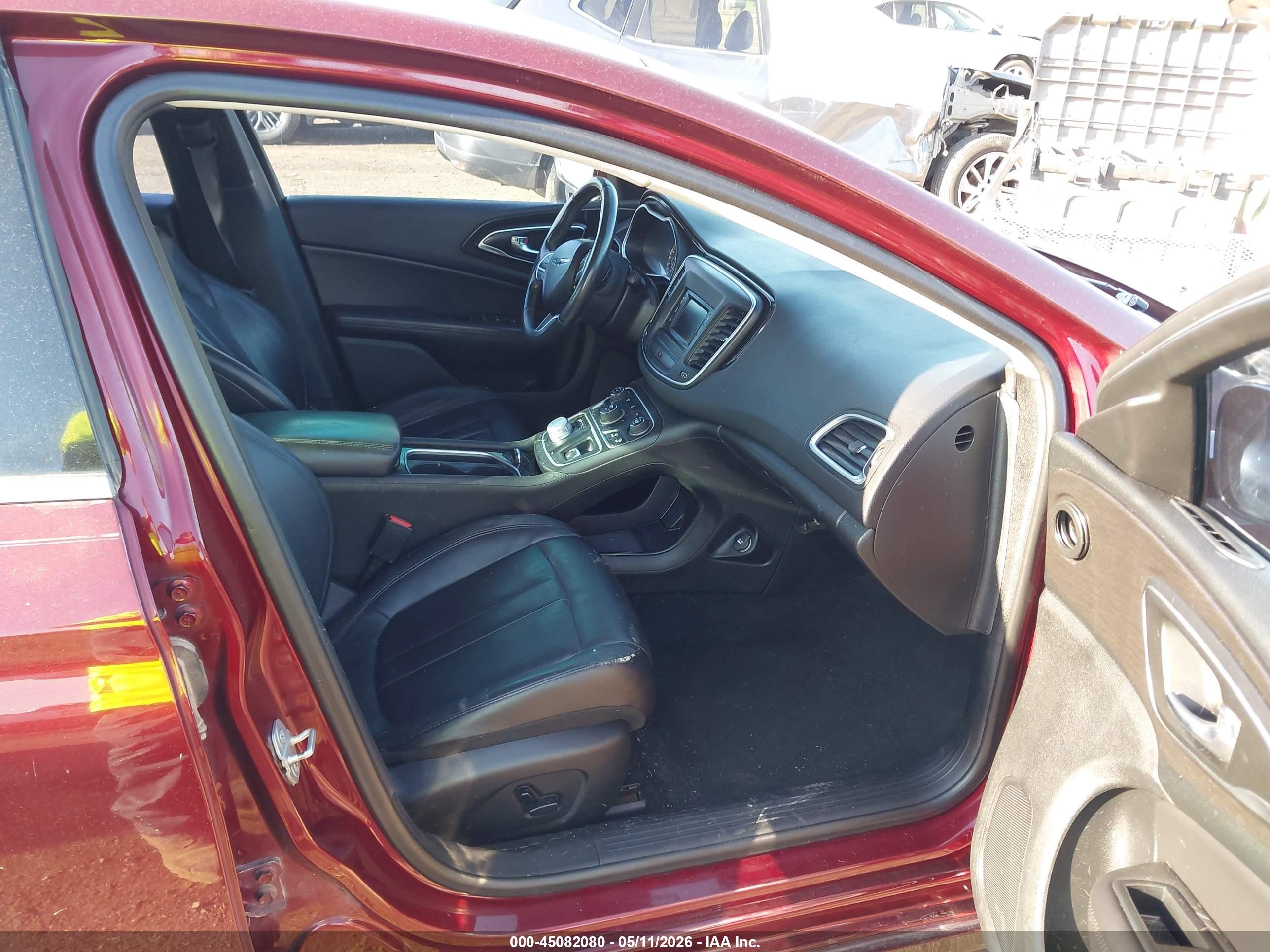2015 Chrysler 200 C Maroon vin: 1C3CCCCB4FN577276