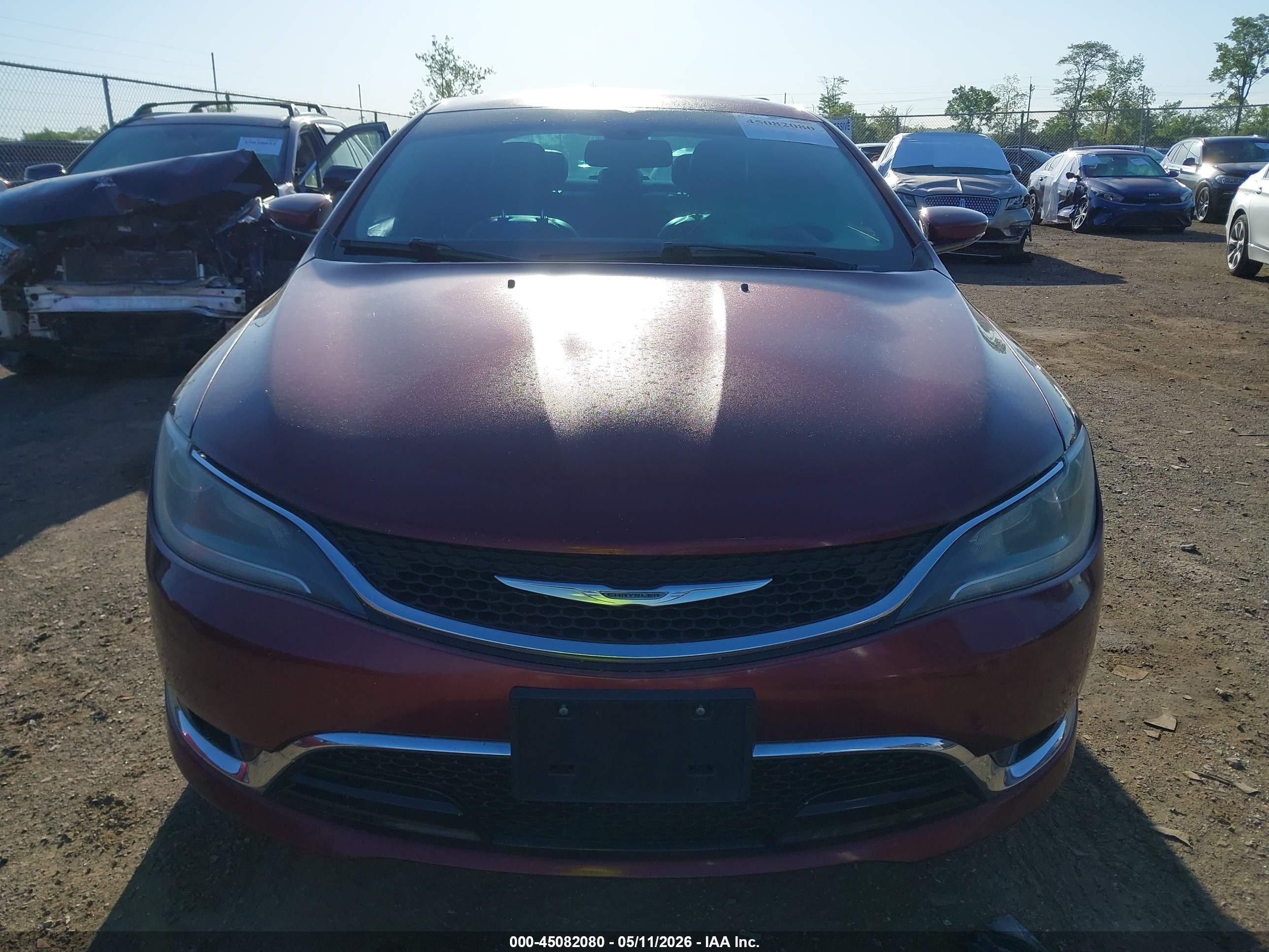 2015 Chrysler 200 C Maroon vin: 1C3CCCCB4FN577276