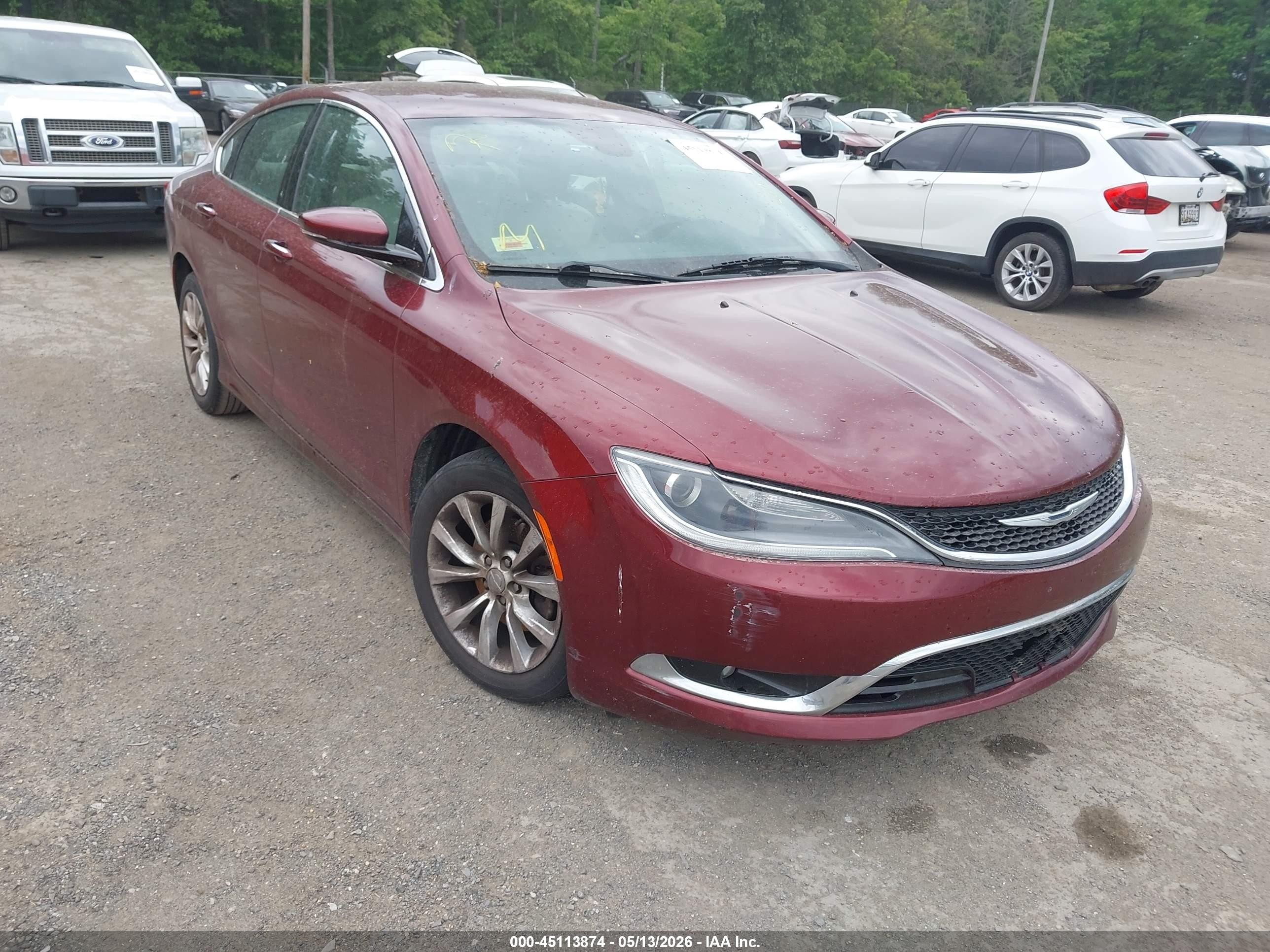 2015 Chrysler 200 C Burgundy vin: 1C3CCCCB4FN618425
