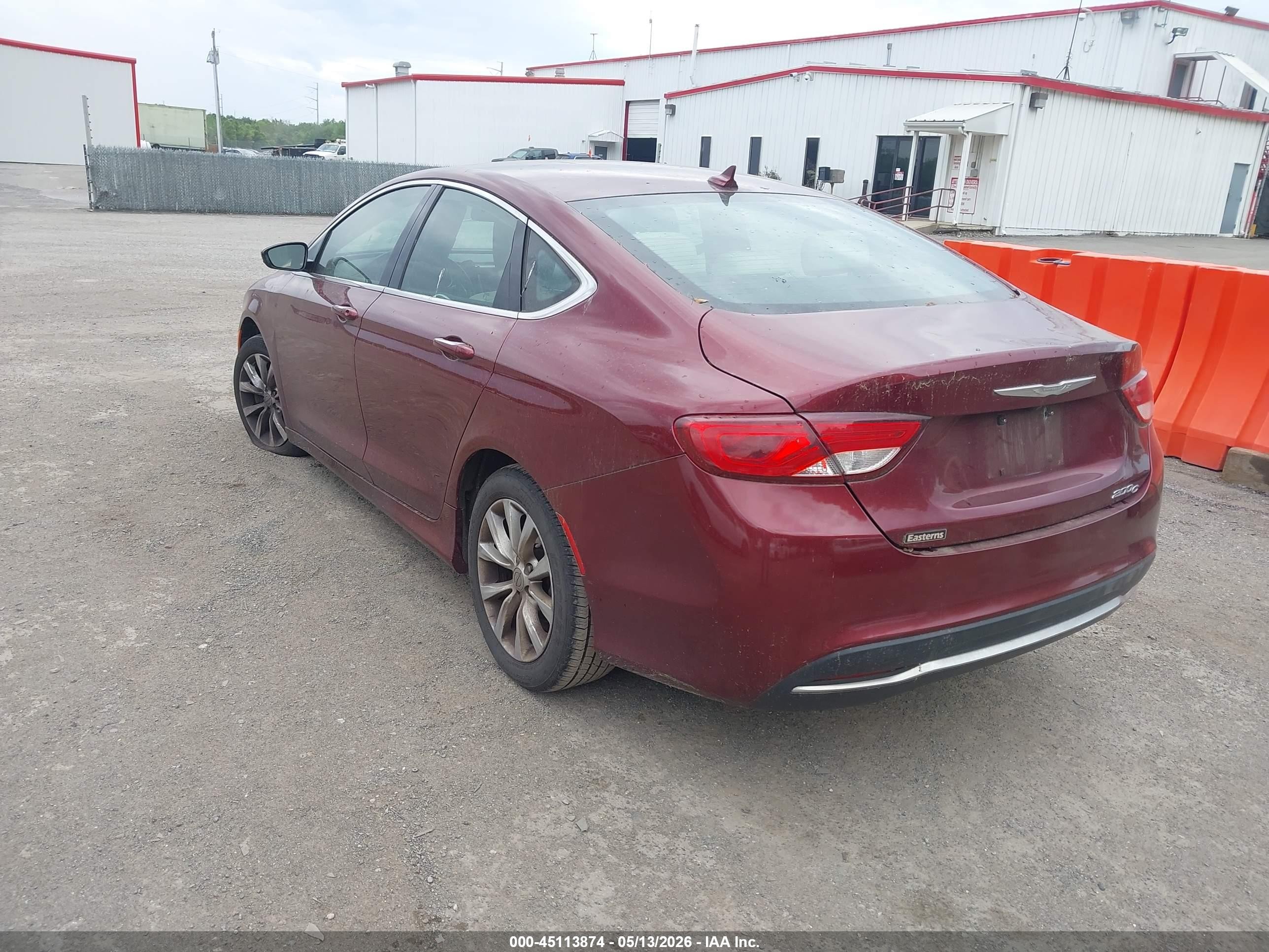 2015 Chrysler 200 C Burgundy vin: 1C3CCCCB4FN618425