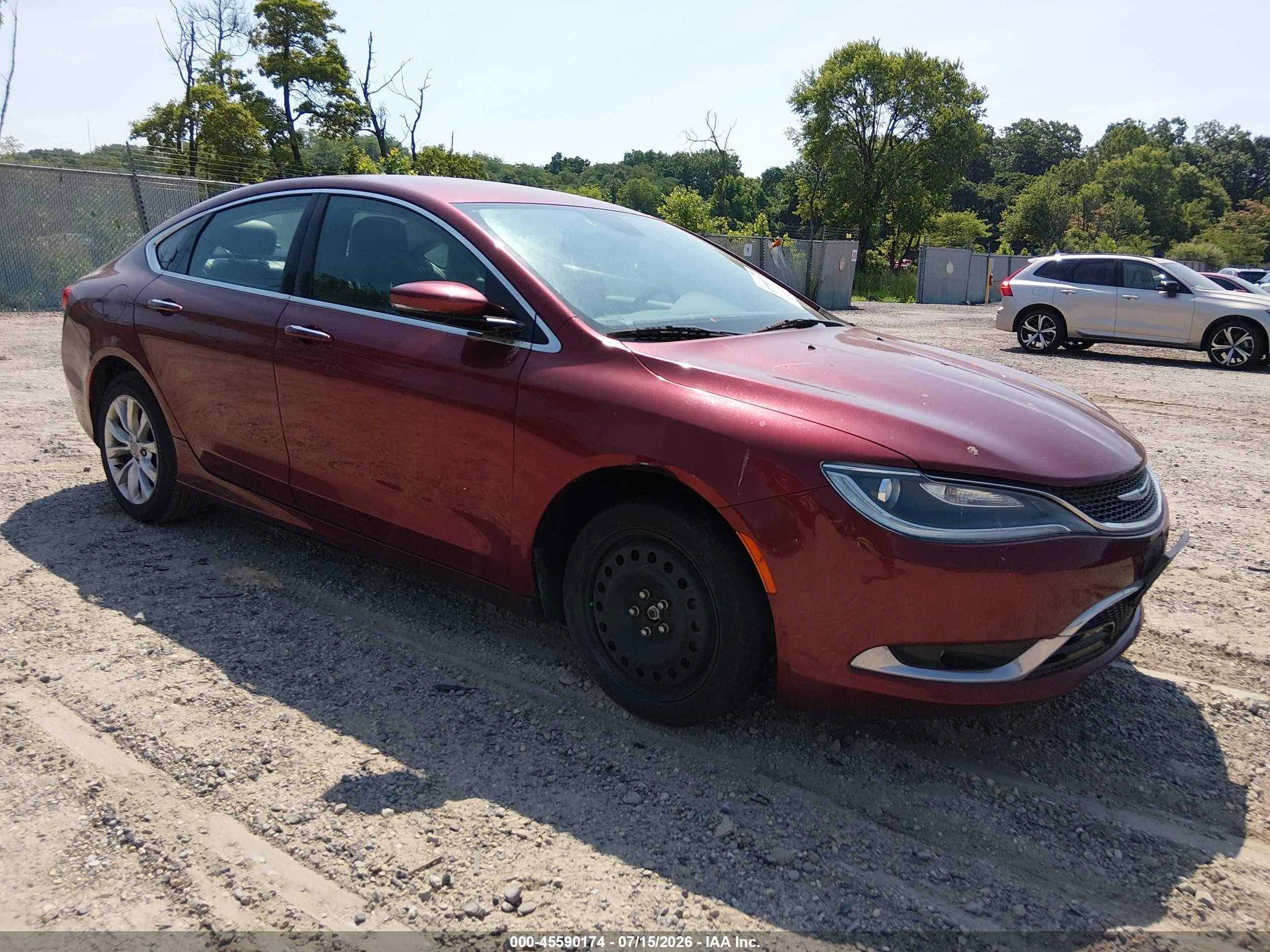 2015 Chrysler 200 C Красный vin: 1C3CCCCB5FN545484