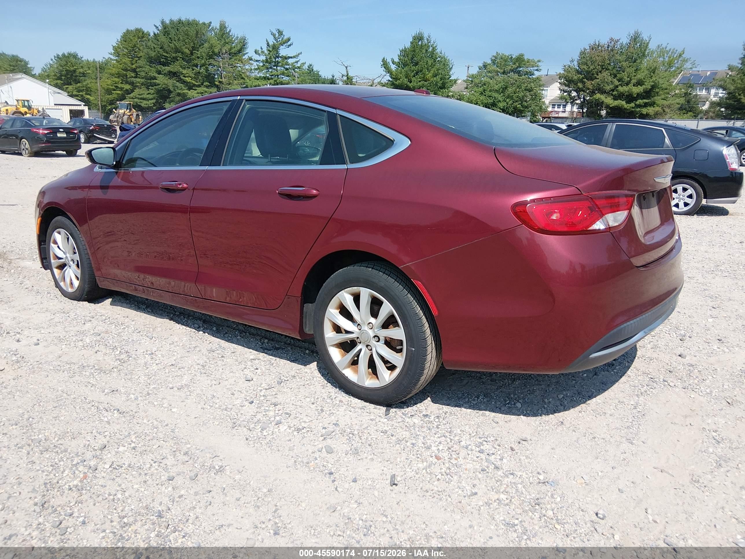 2015 Chrysler 200 C Красный vin: 1C3CCCCB5FN545484