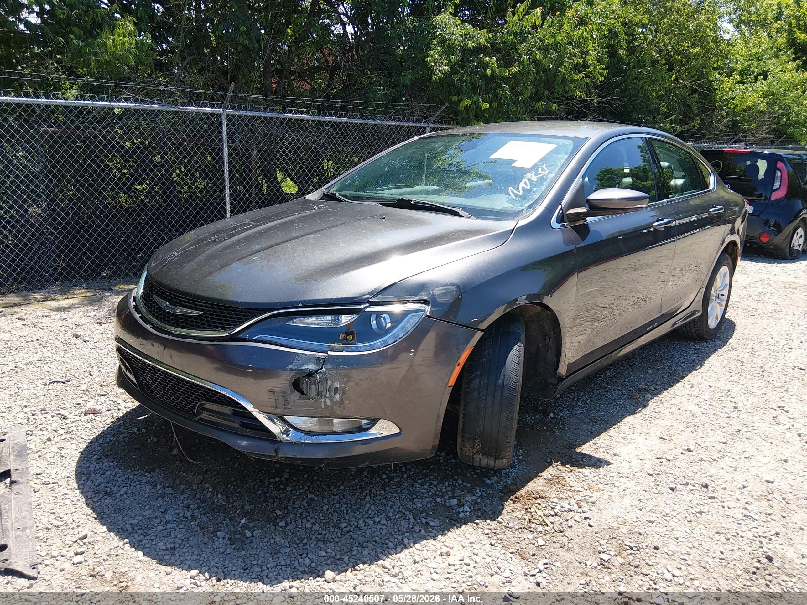 2015 Chrysler 200 C Gray vin: 1C3CCCCB5FN565749