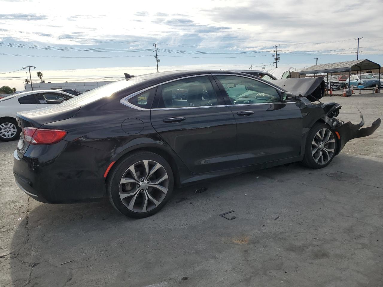 2015 Chrysler 200 Черный vin: 1C3CCCCB8FN673718