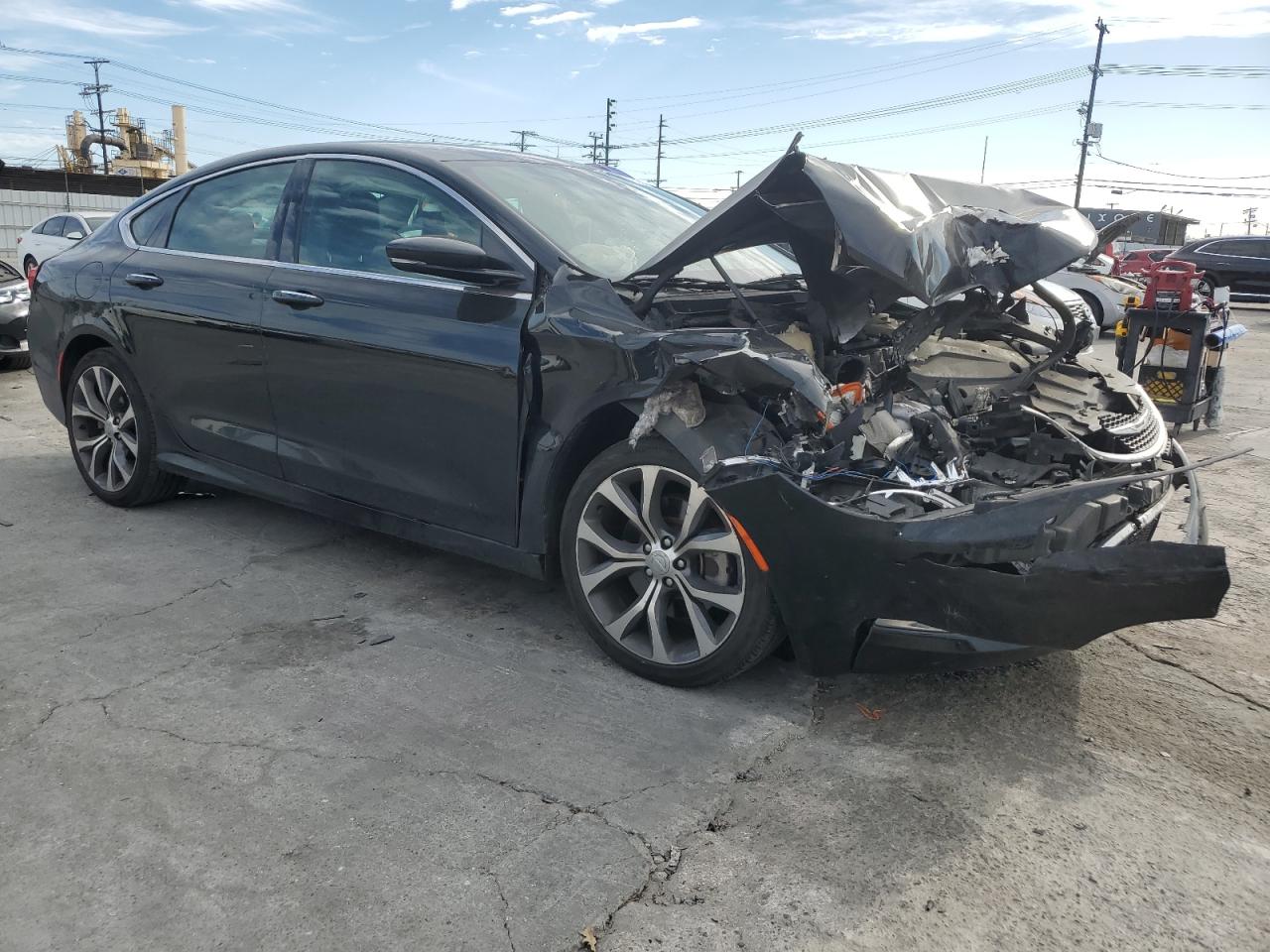 2015 Chrysler 200 Черный vin: 1C3CCCCB8FN673718