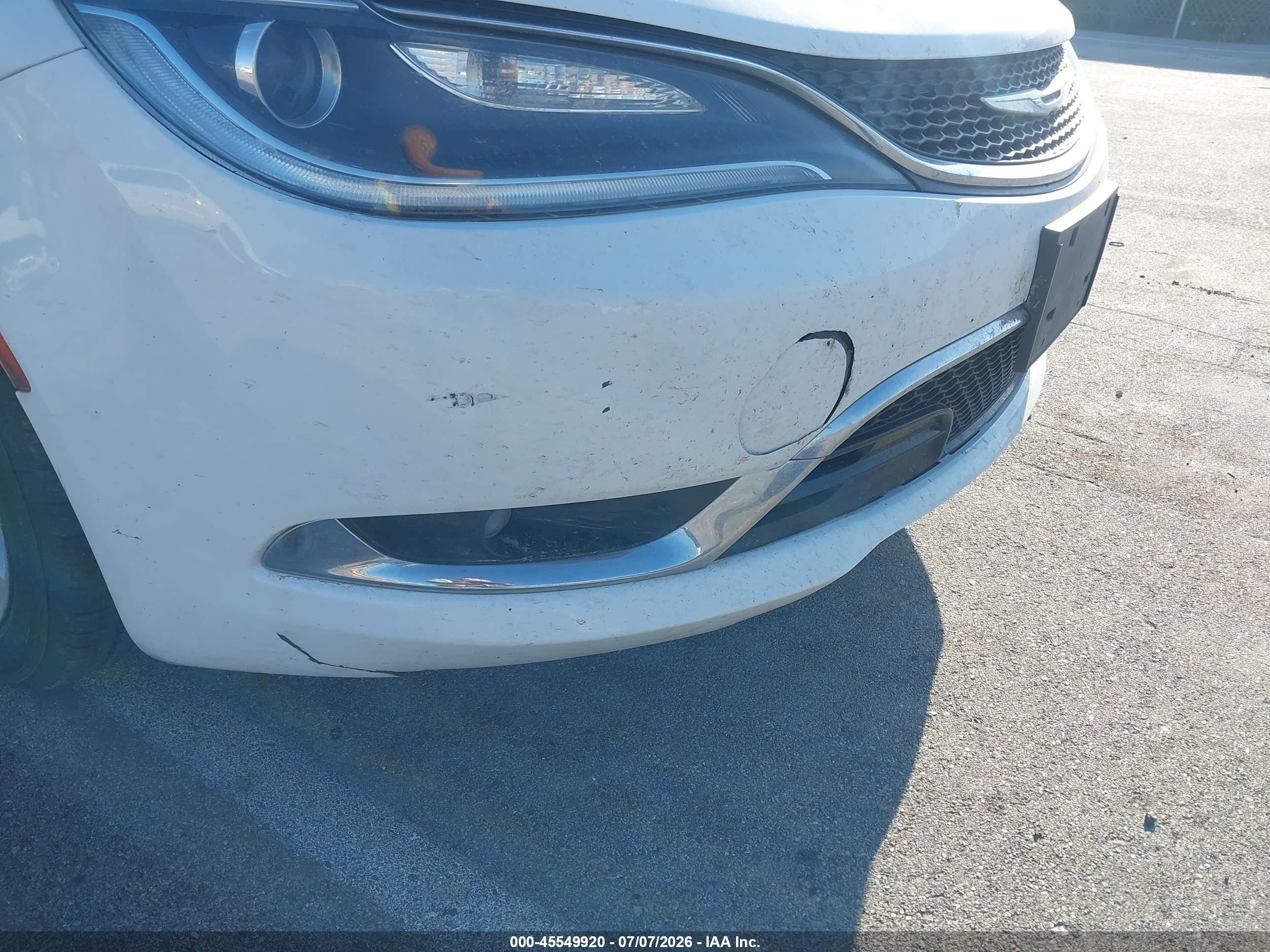 2015 Chrysler 200 C Белый vin: 1C3CCCCB8FN681902