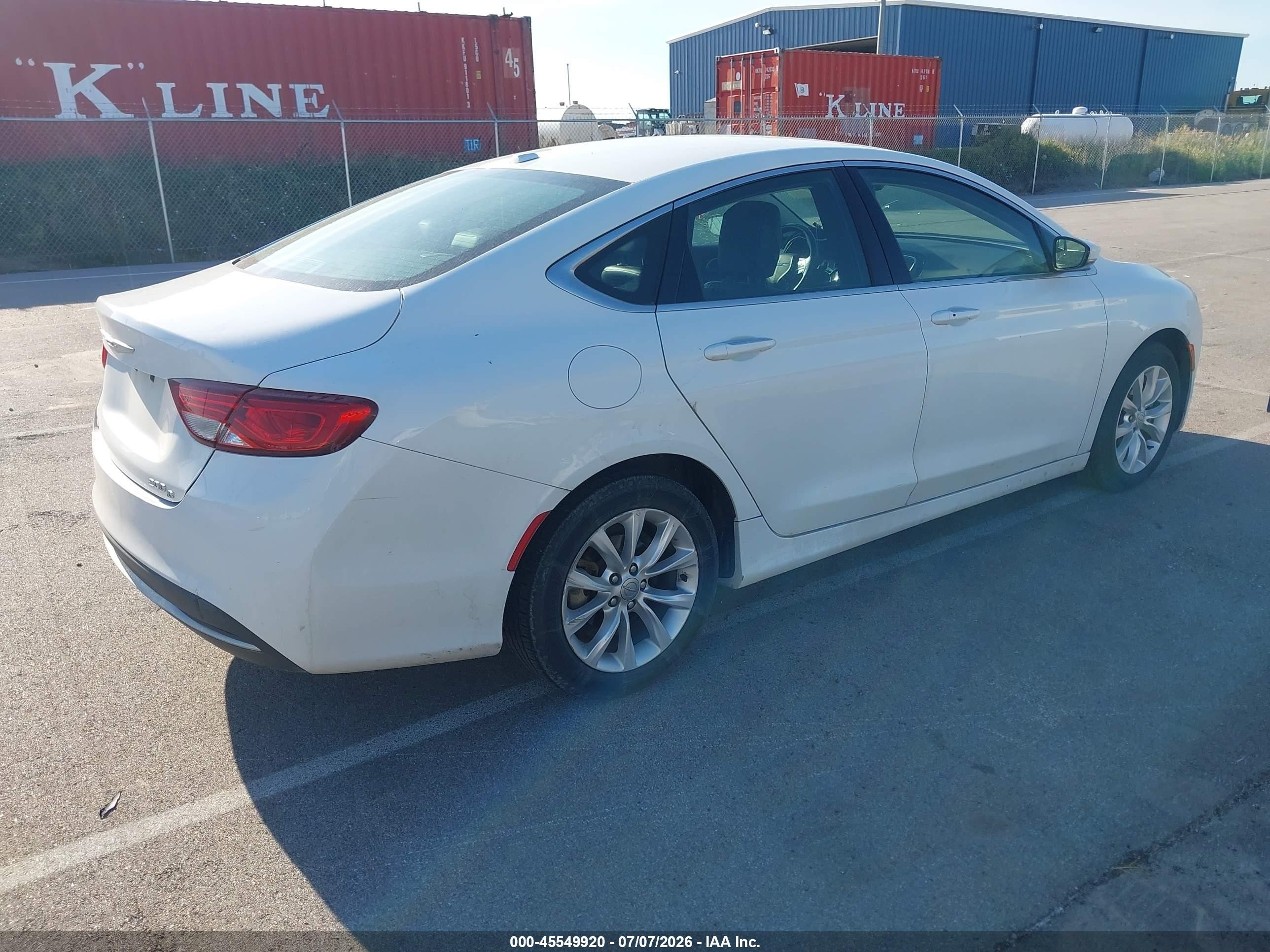 2015 Chrysler 200 C Белый vin: 1C3CCCCB8FN681902