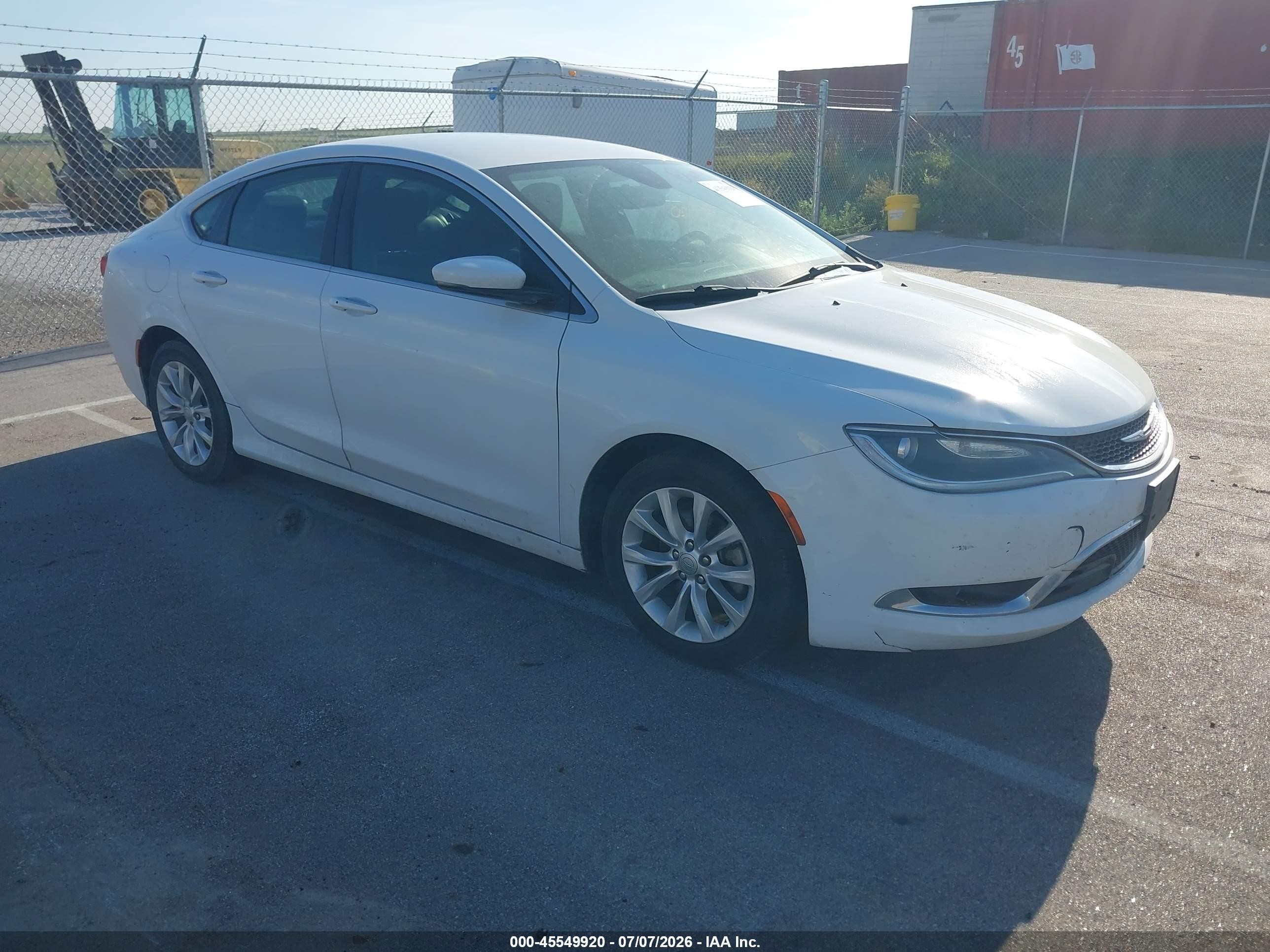 2015 Chrysler 200 C Белый vin: 1C3CCCCB8FN681902