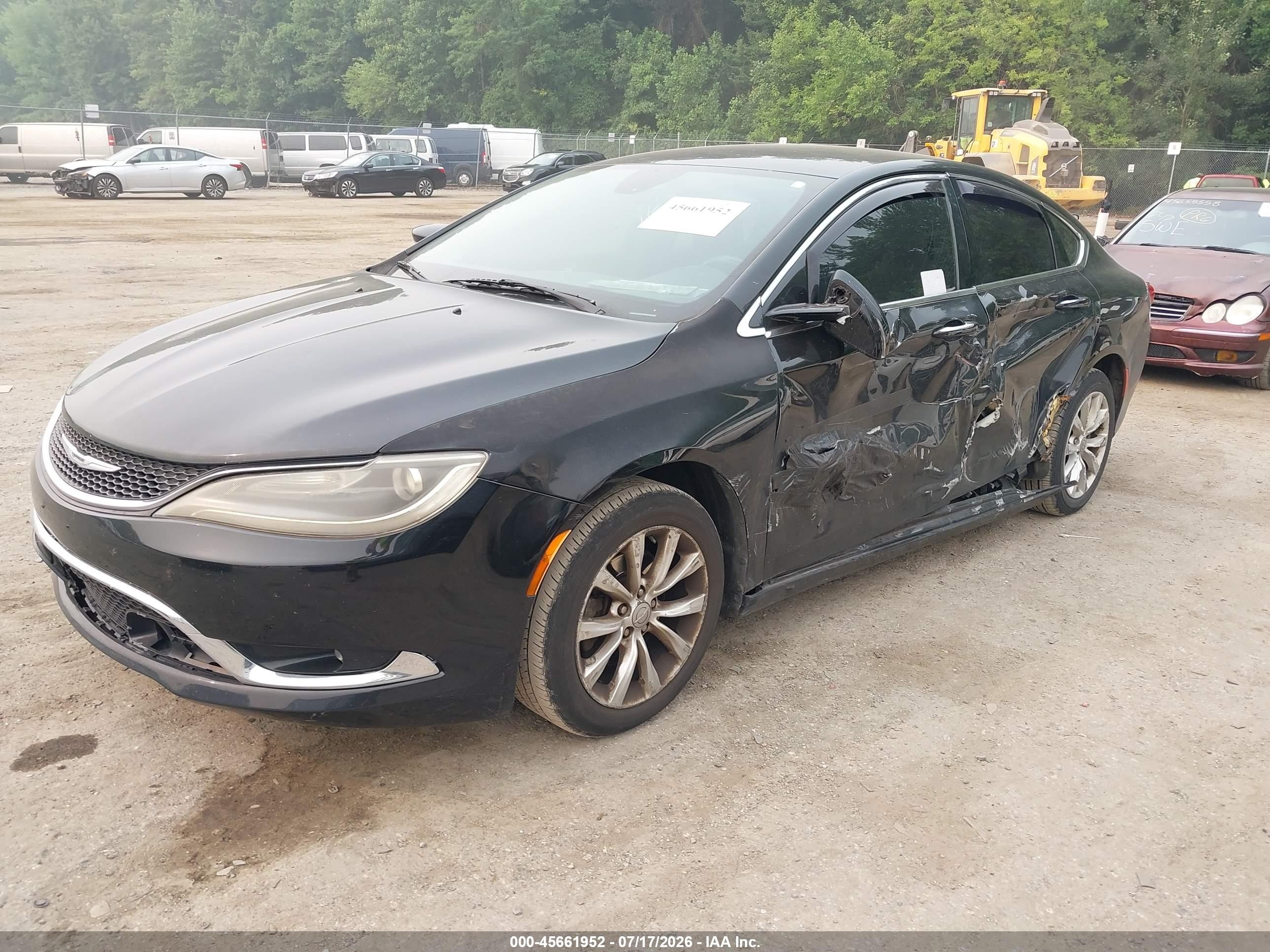 2015 Chrysler 200 C Black vin: 1C3CCCCB8FN685240