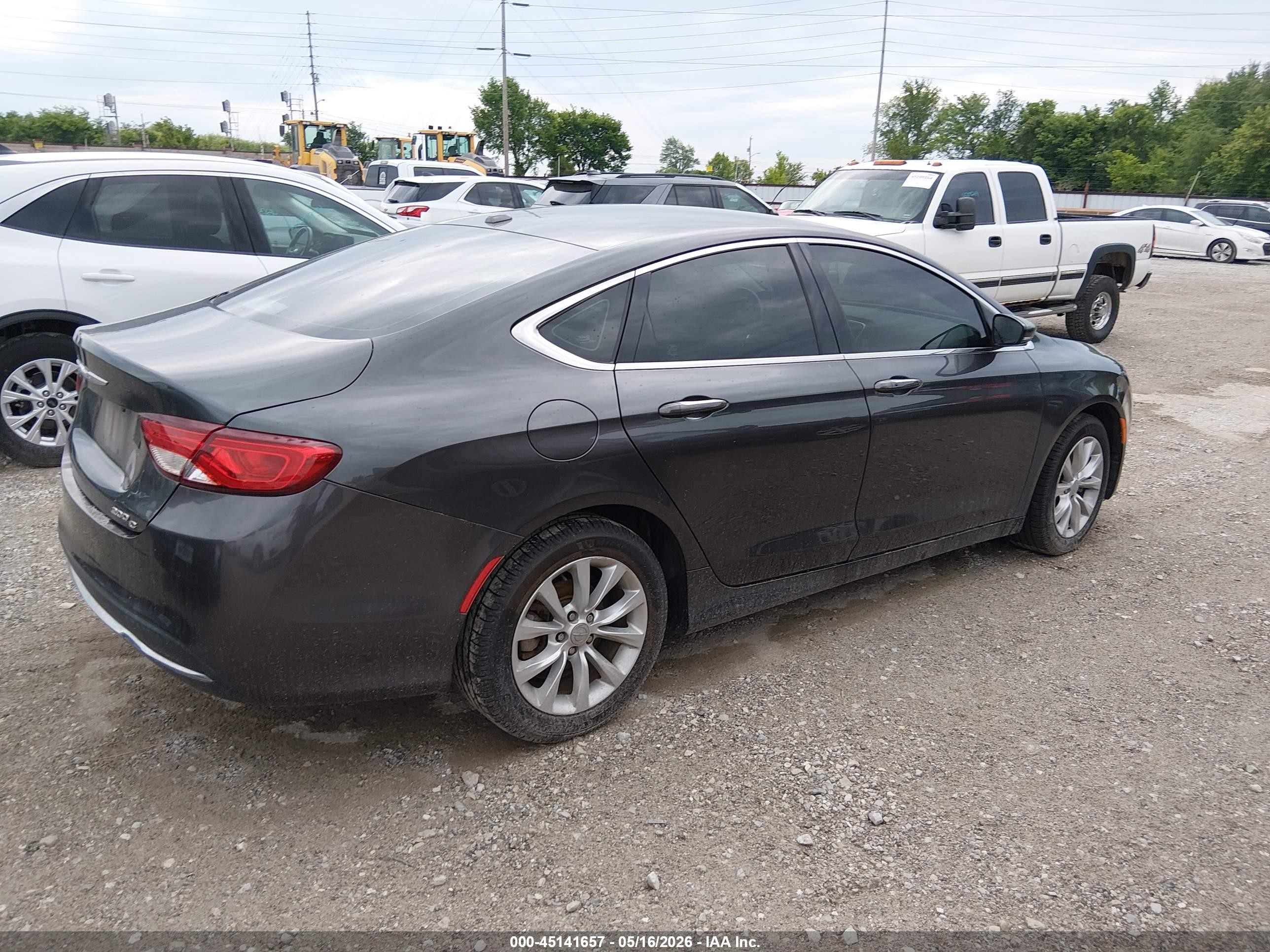 2015 Chrysler 200 C Gray vin: 1C3CCCCB9FN531524