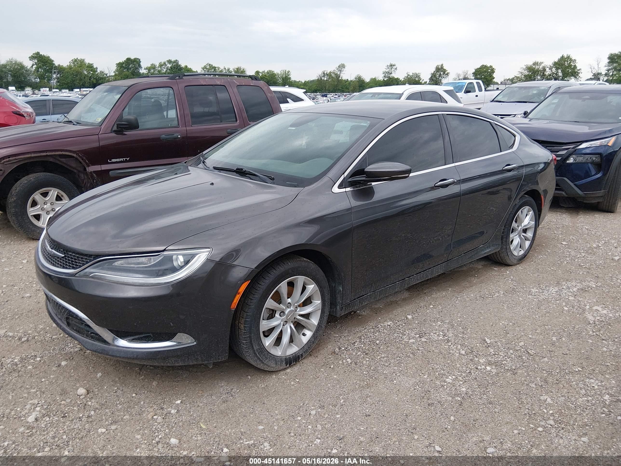 2015 Chrysler 200 C Gray vin: 1C3CCCCB9FN531524