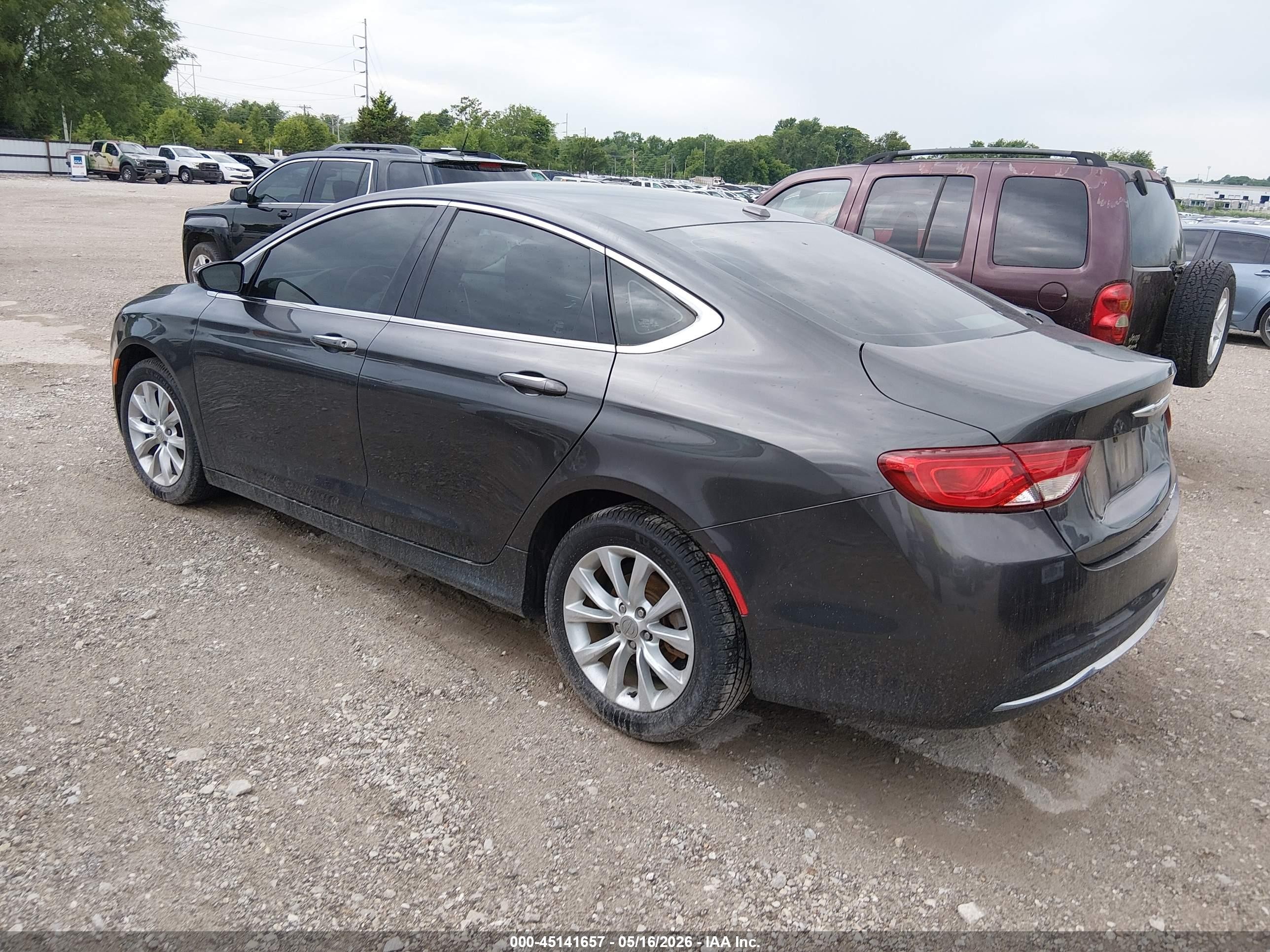 2015 Chrysler 200 C Gray vin: 1C3CCCCB9FN531524