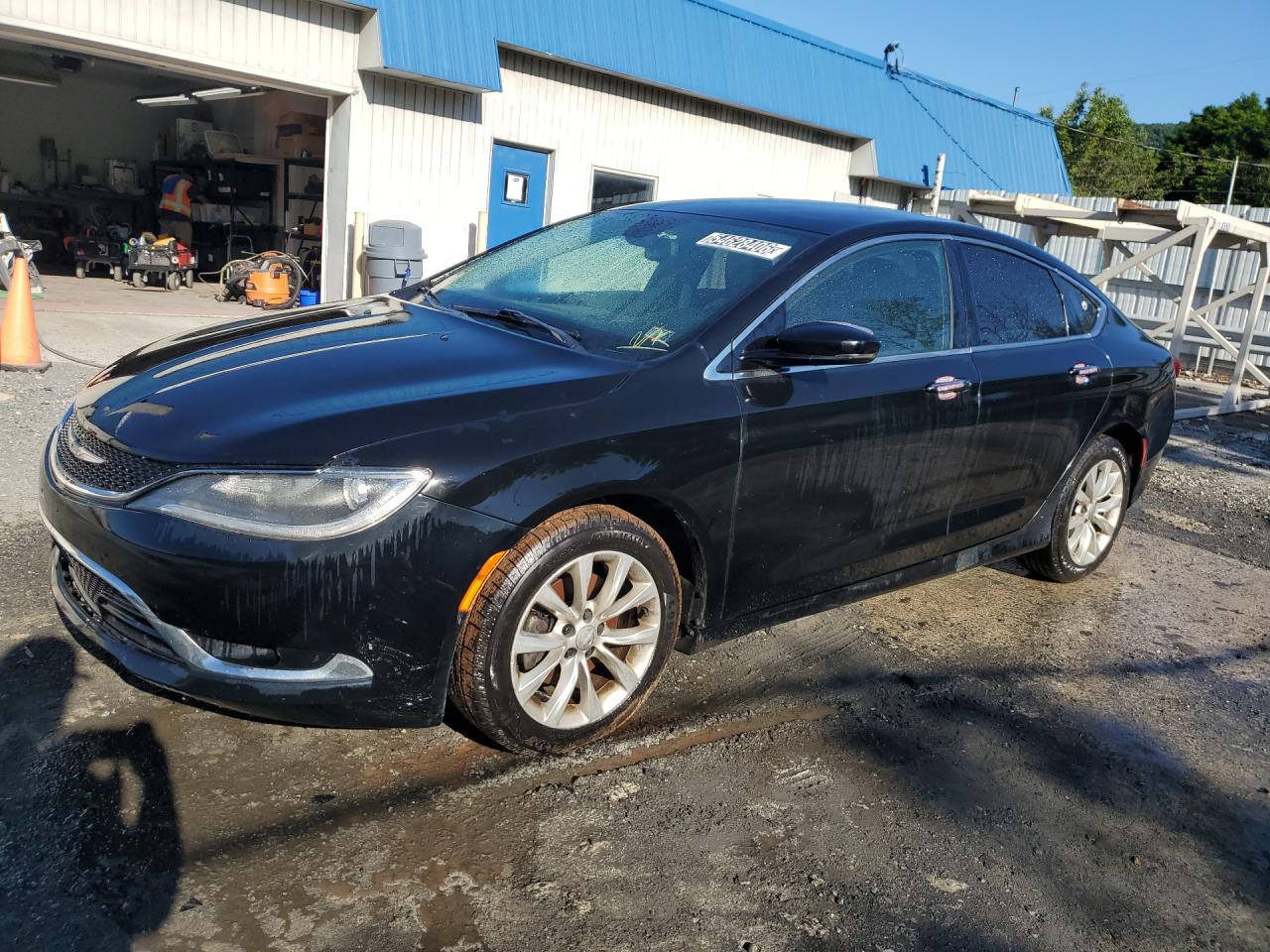 2015 Chrysler 200 C Black vin: 1C3CCCCBXFN501030 Damage: Left Front Door, Dent(S) W/ Paint Dmg, 1/8 To 1/2 Inch