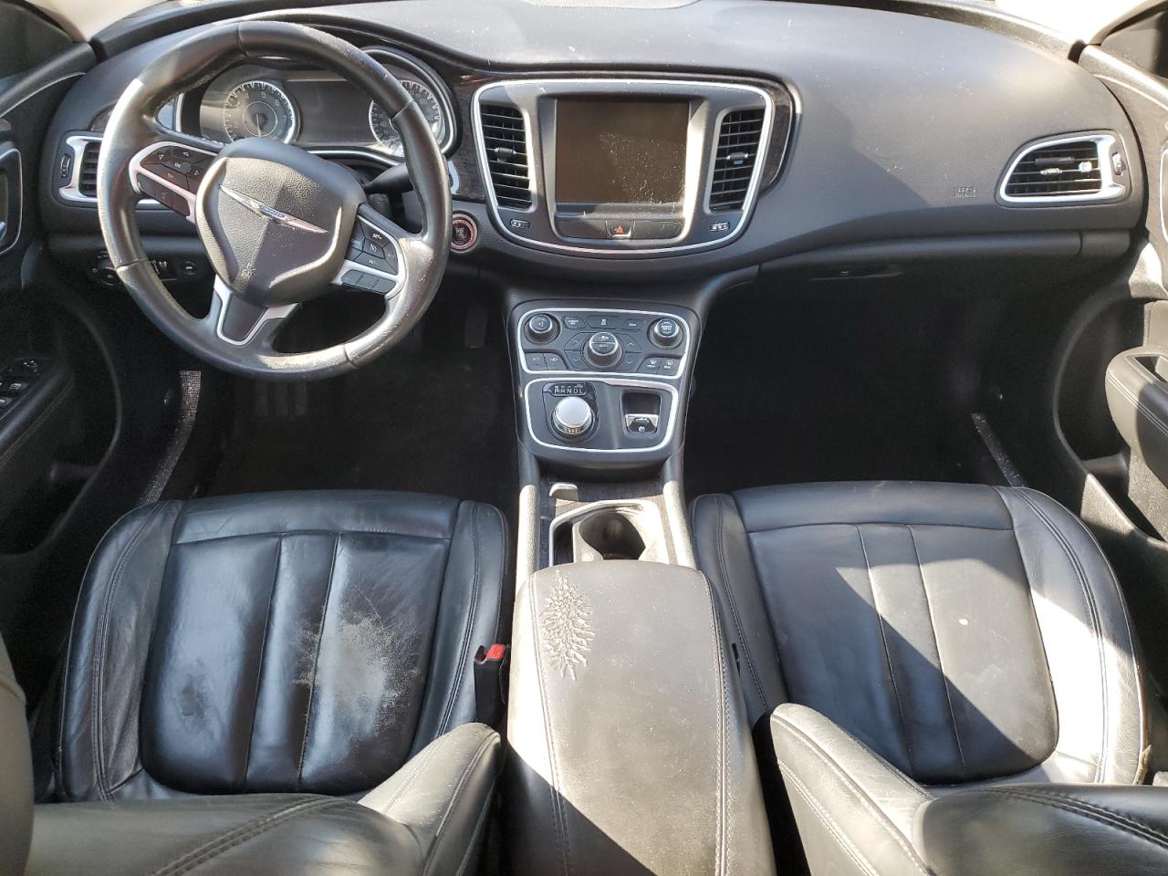 2015 Chrysler 200 C Black vin: 1C3CCCCBXFN501030 Damage: Console Cover, Torn, 3 To 4 Inches
