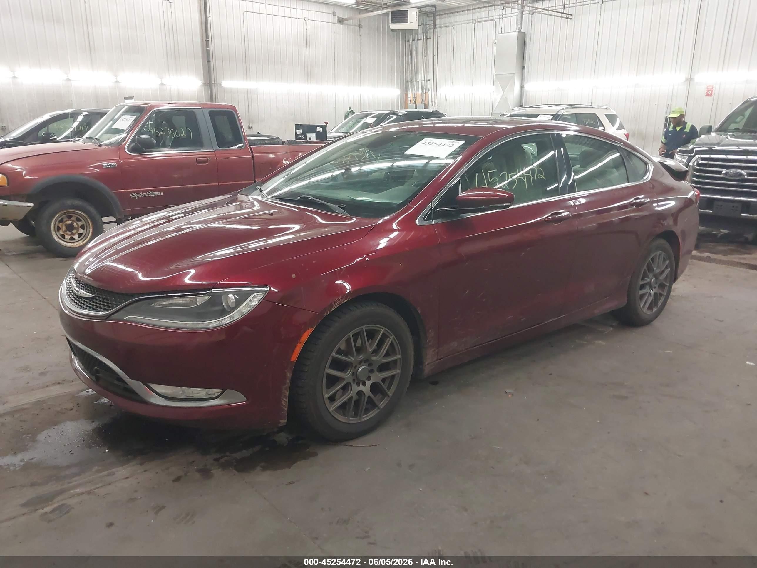 2015 Chrysler 200 C Темно-бордовый vin: 1C3CCCCBXFN564712