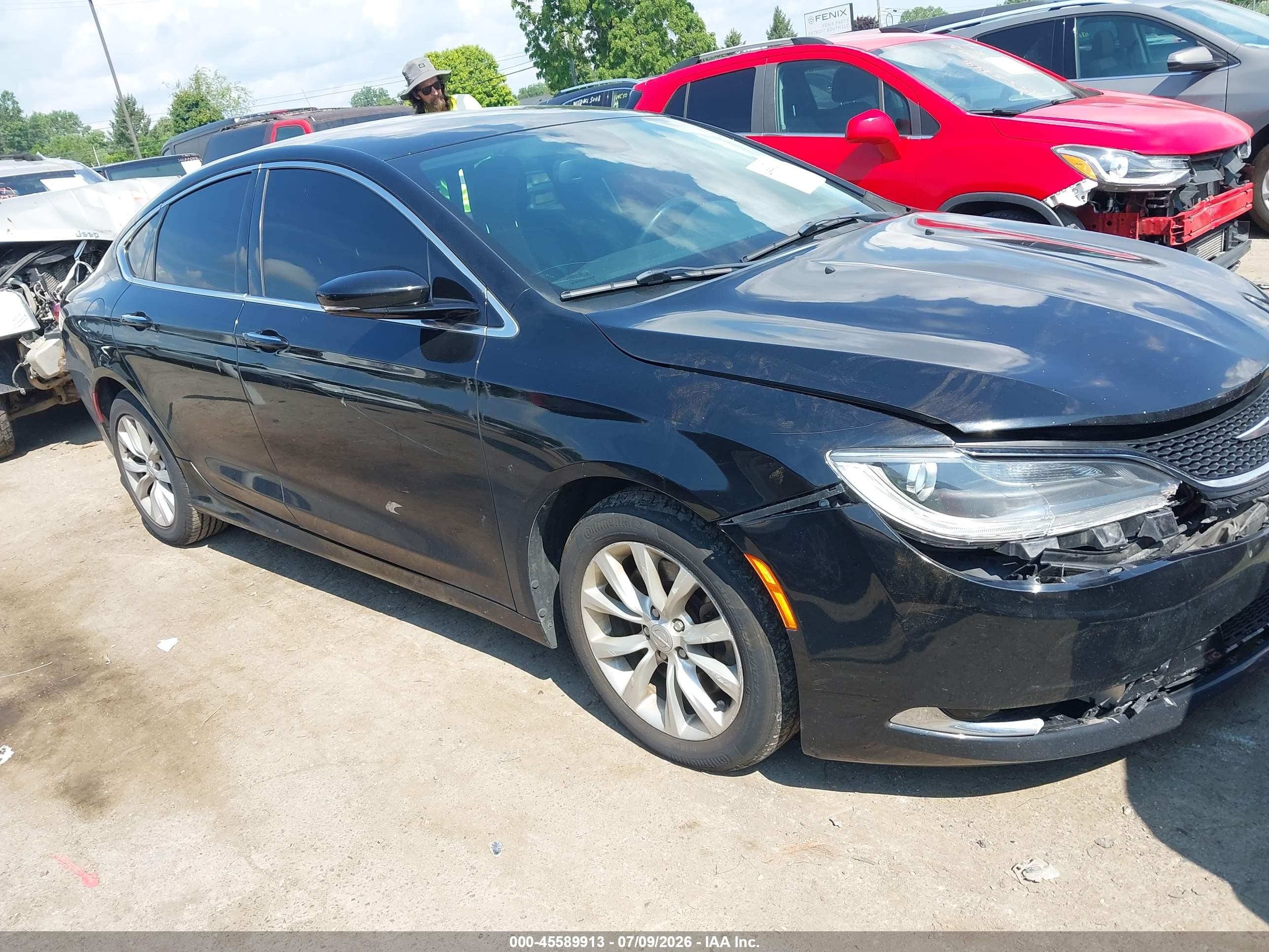 2015 Chrysler 200 C Black vin: 1C3CCCCG0FN517068