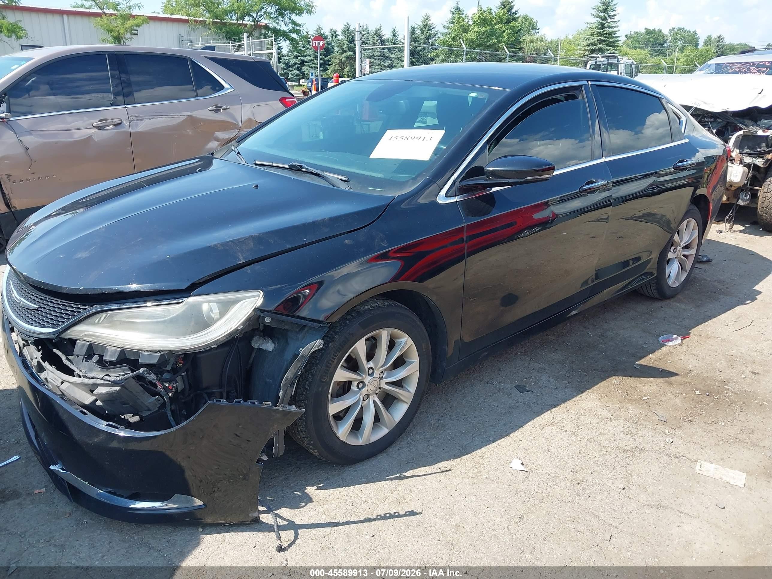2015 Chrysler 200 C Black vin: 1C3CCCCG0FN517068