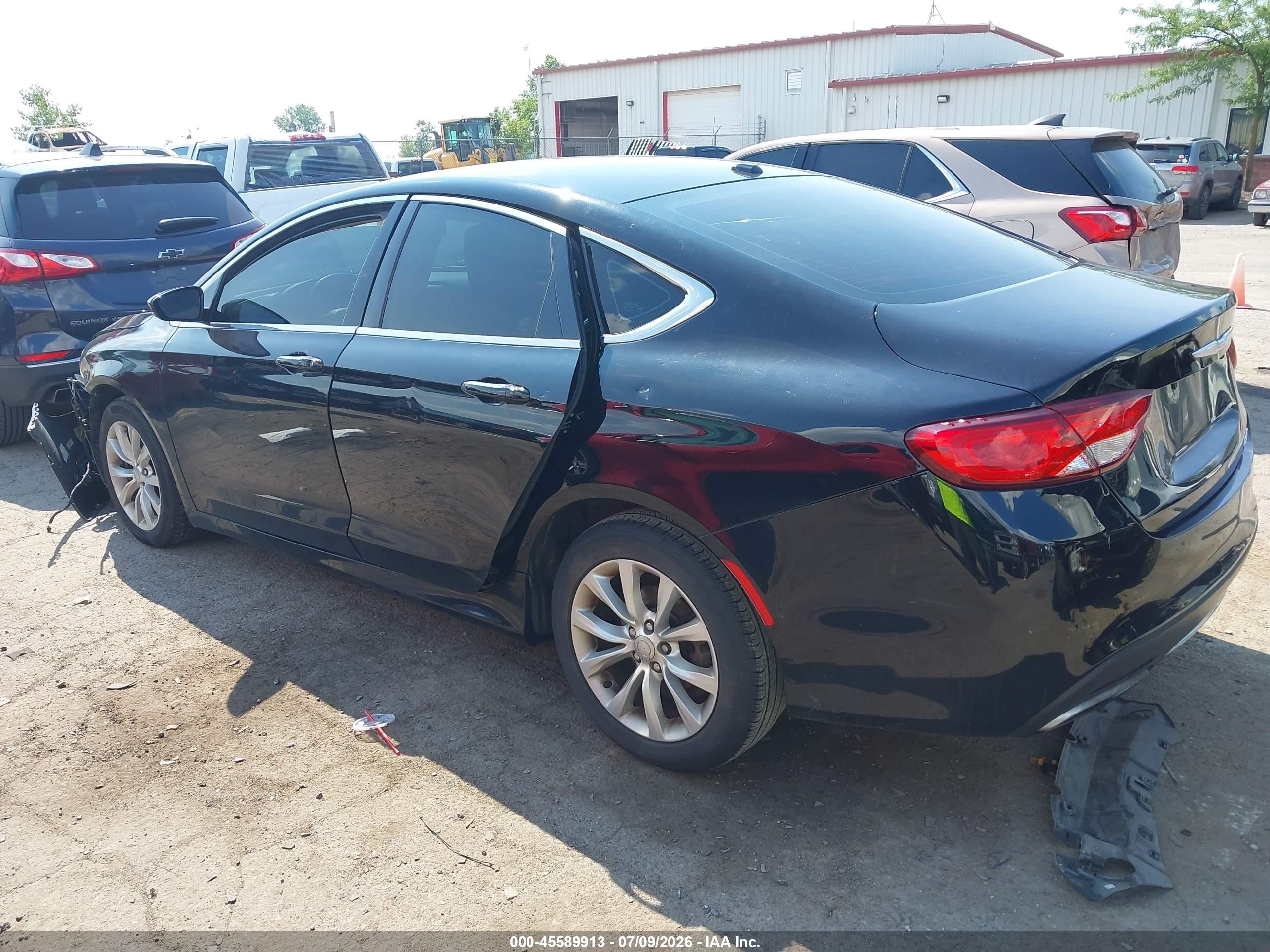 2015 Chrysler 200 C Black vin: 1C3CCCCG0FN517068