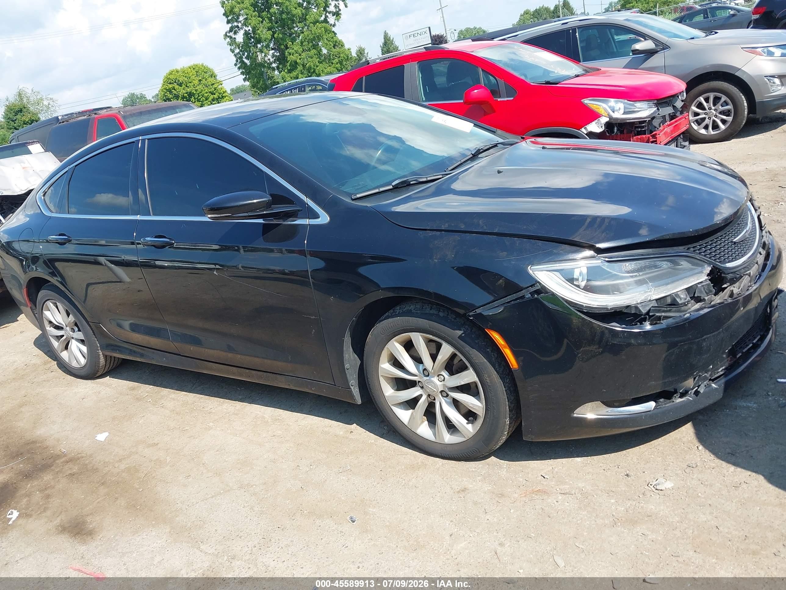 2015 Chrysler 200 C Black vin: 1C3CCCCG0FN517068