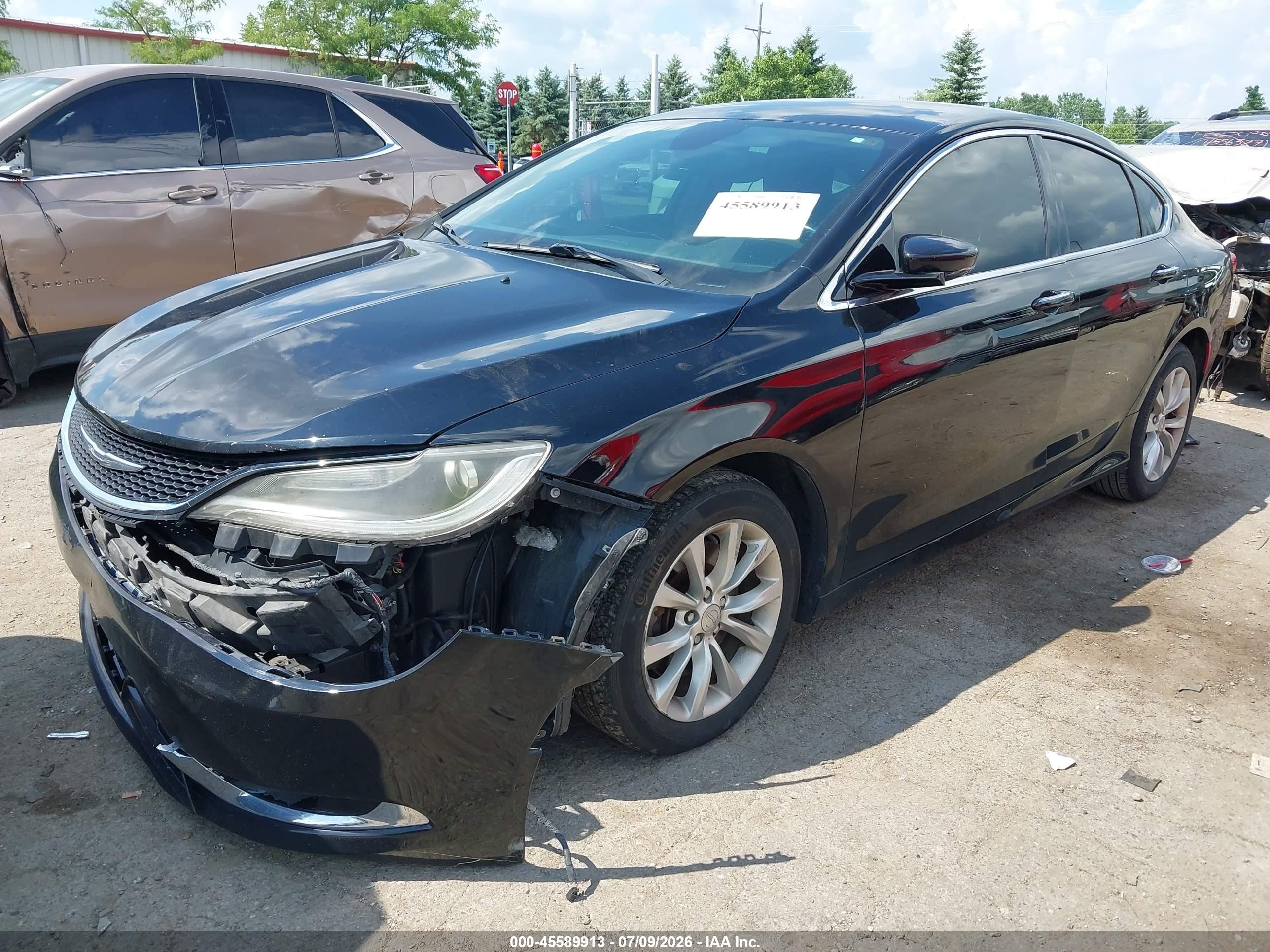 2015 Chrysler 200 C Black vin: 1C3CCCCG0FN517068