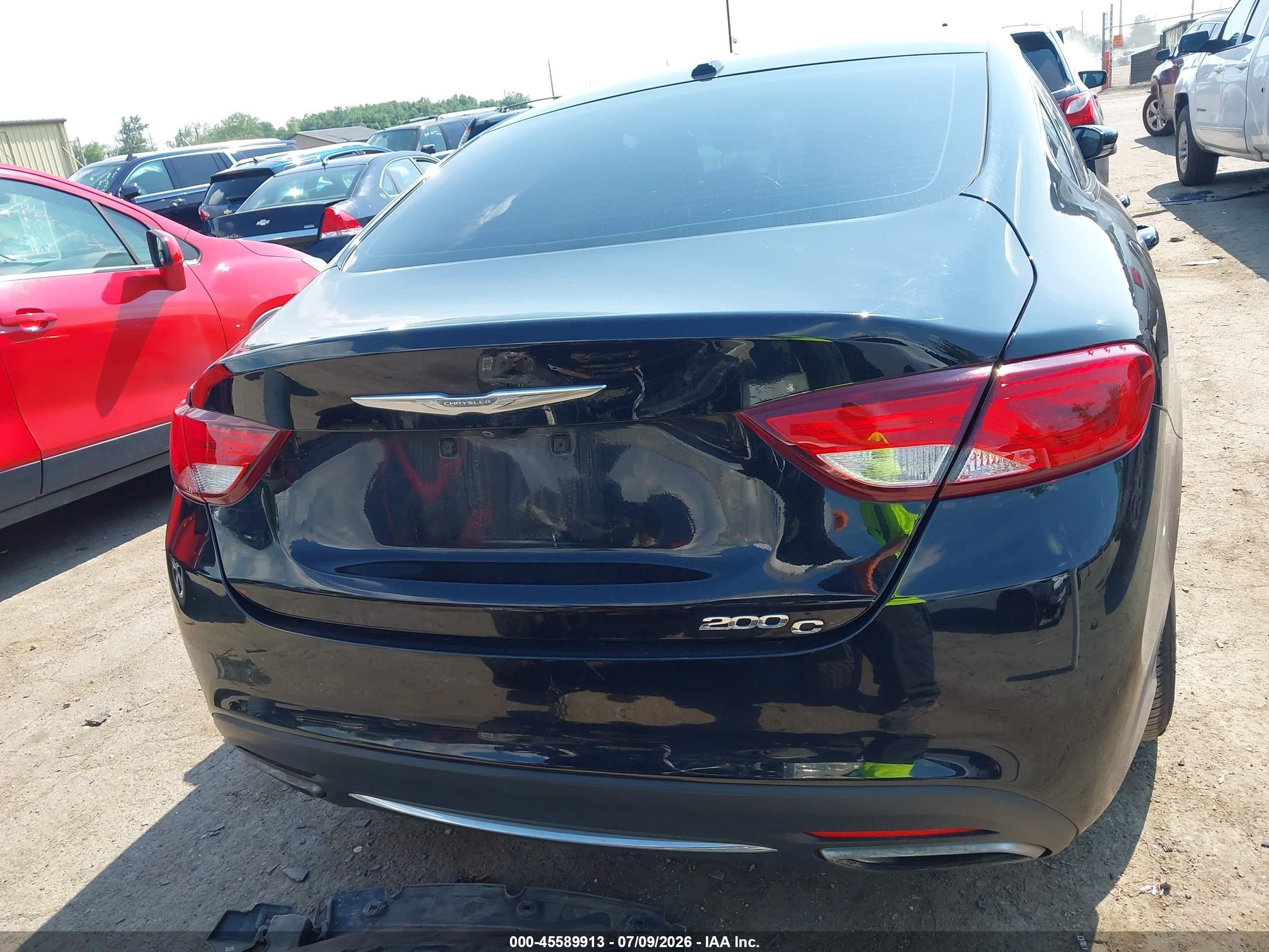 2015 Chrysler 200 C Black vin: 1C3CCCCG0FN517068
