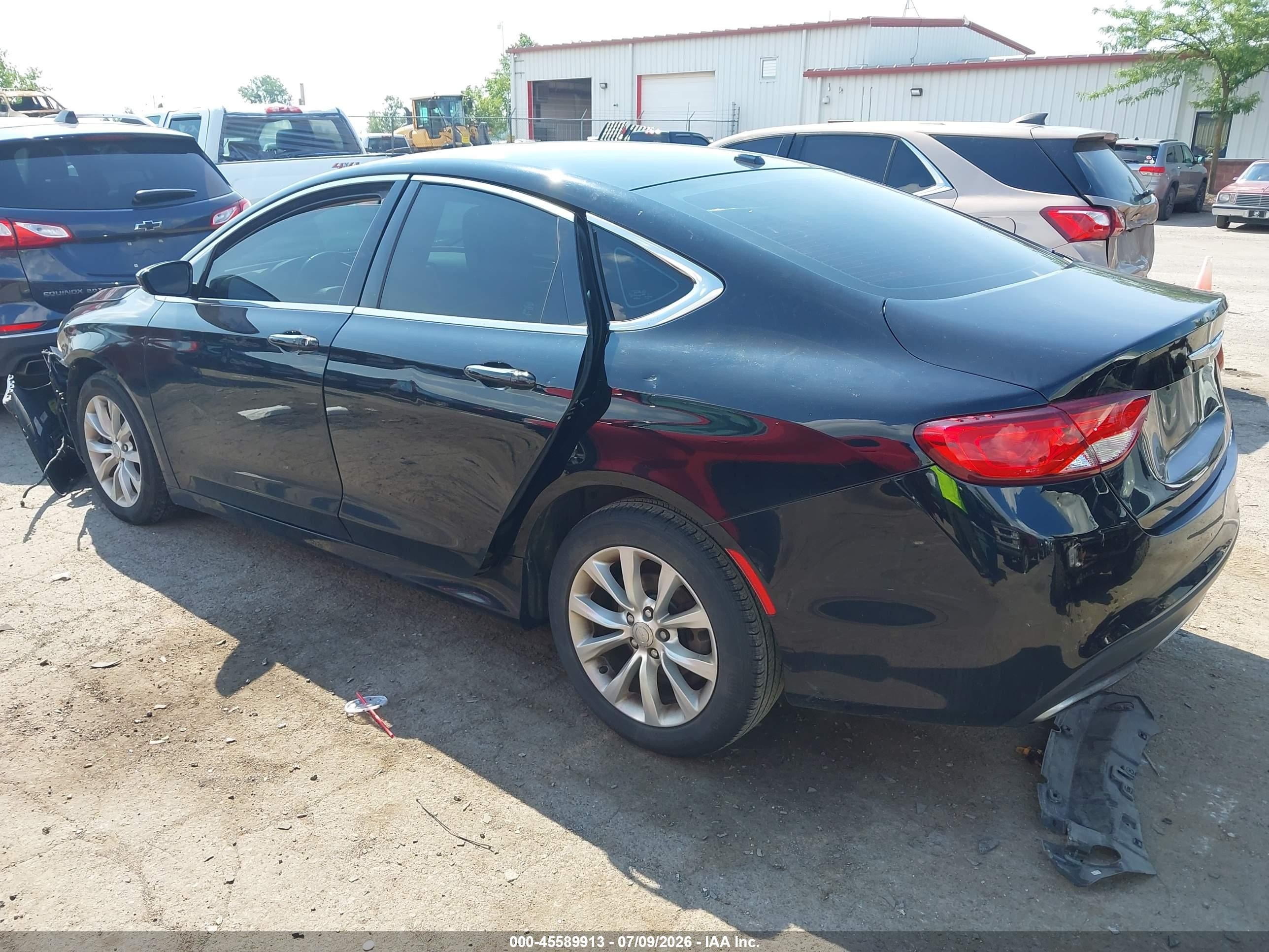 2015 Chrysler 200 C Black vin: 1C3CCCCG0FN517068