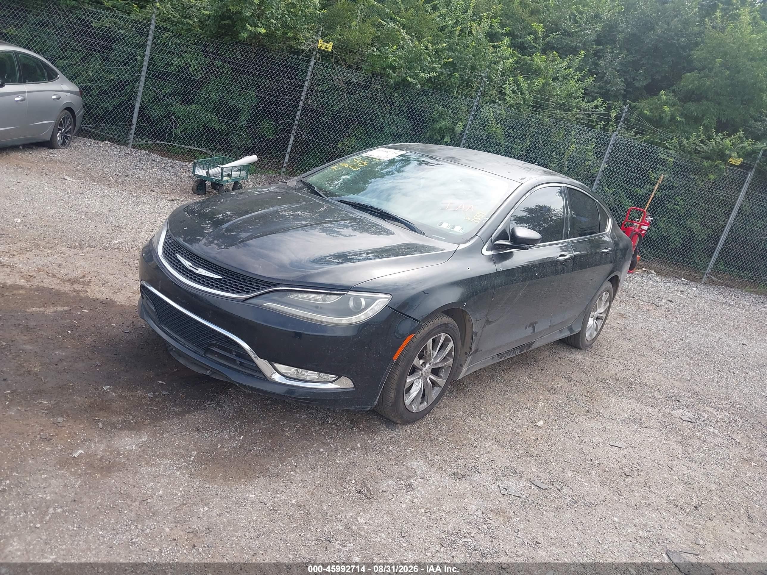 2015 Chrysler 200 C Black vin: 1C3CCCCG1FN510310